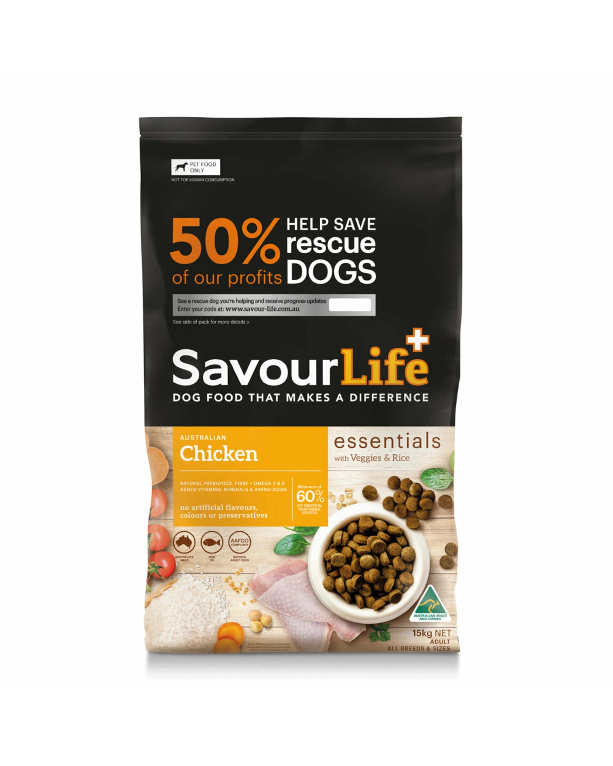 1 Savourlife Essentials Adult Chicken 15kg, 1 of 2