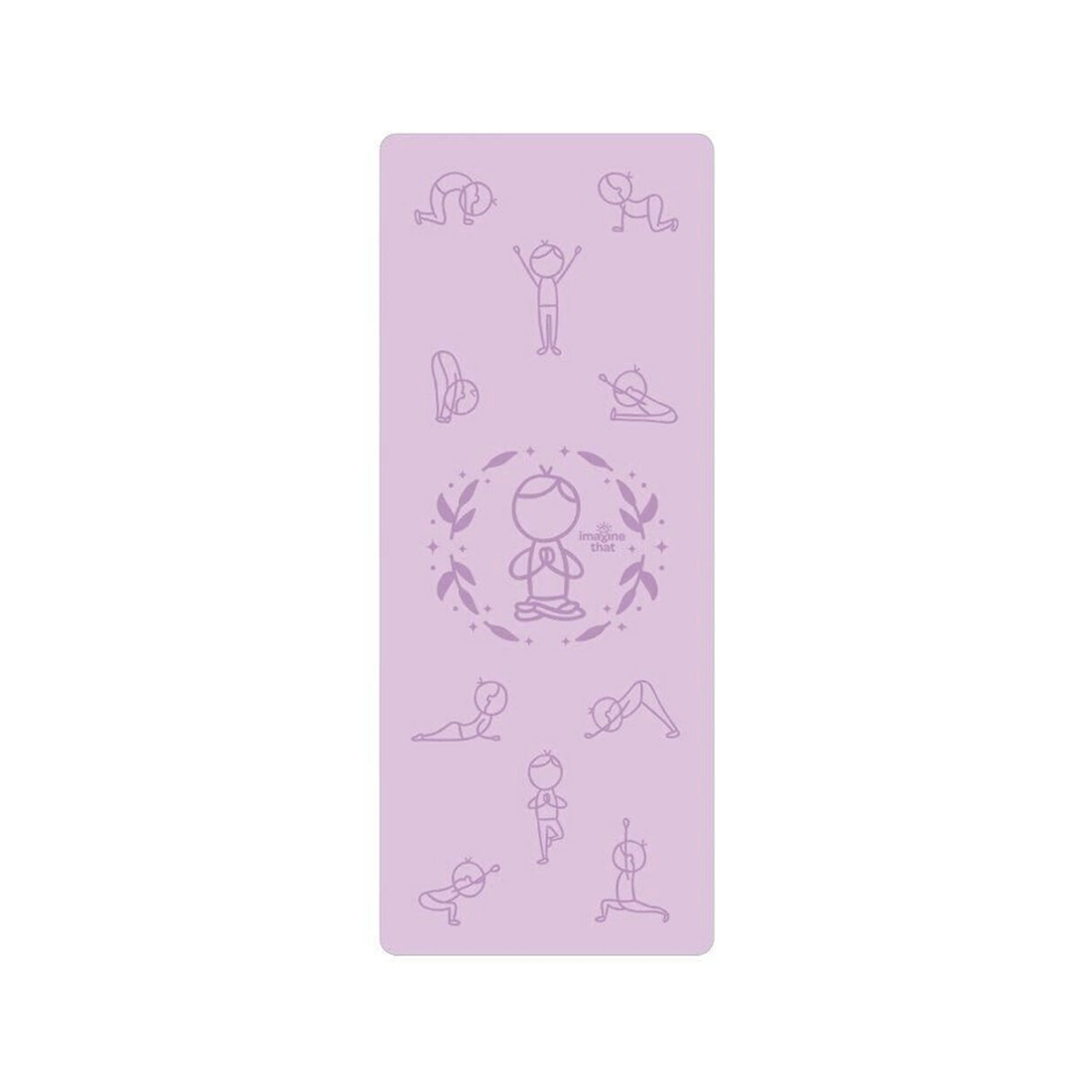 1 Imagine That Sun Salutation Eco Fitness Exercise Yoga Mat 150x61cm 3 Years - Purple, 1 of 2