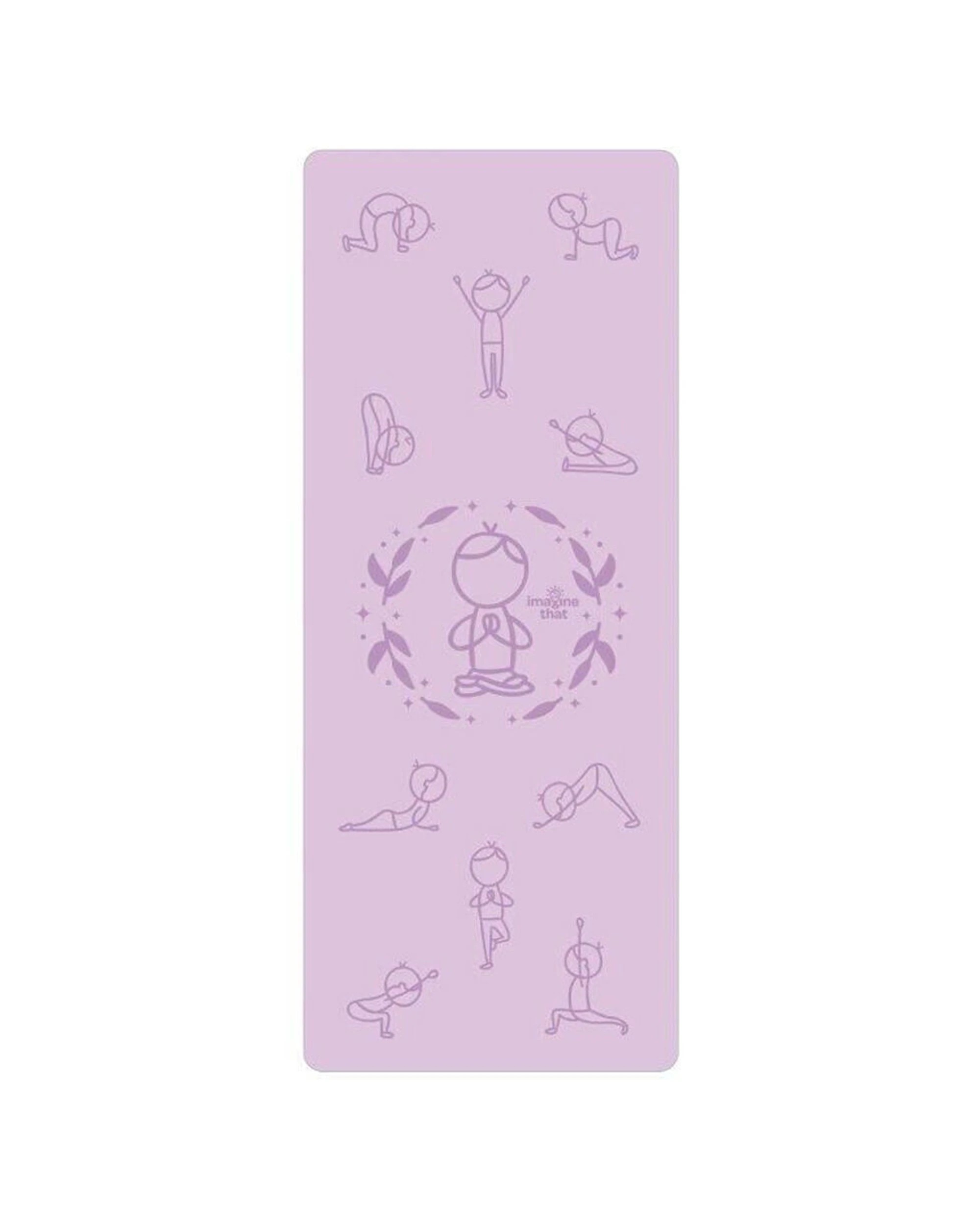 1 Imagine That Sun Salutation Eco Fitness Exercise Yoga Mat 150x61cm 3 Years - Purple, 1 of 2