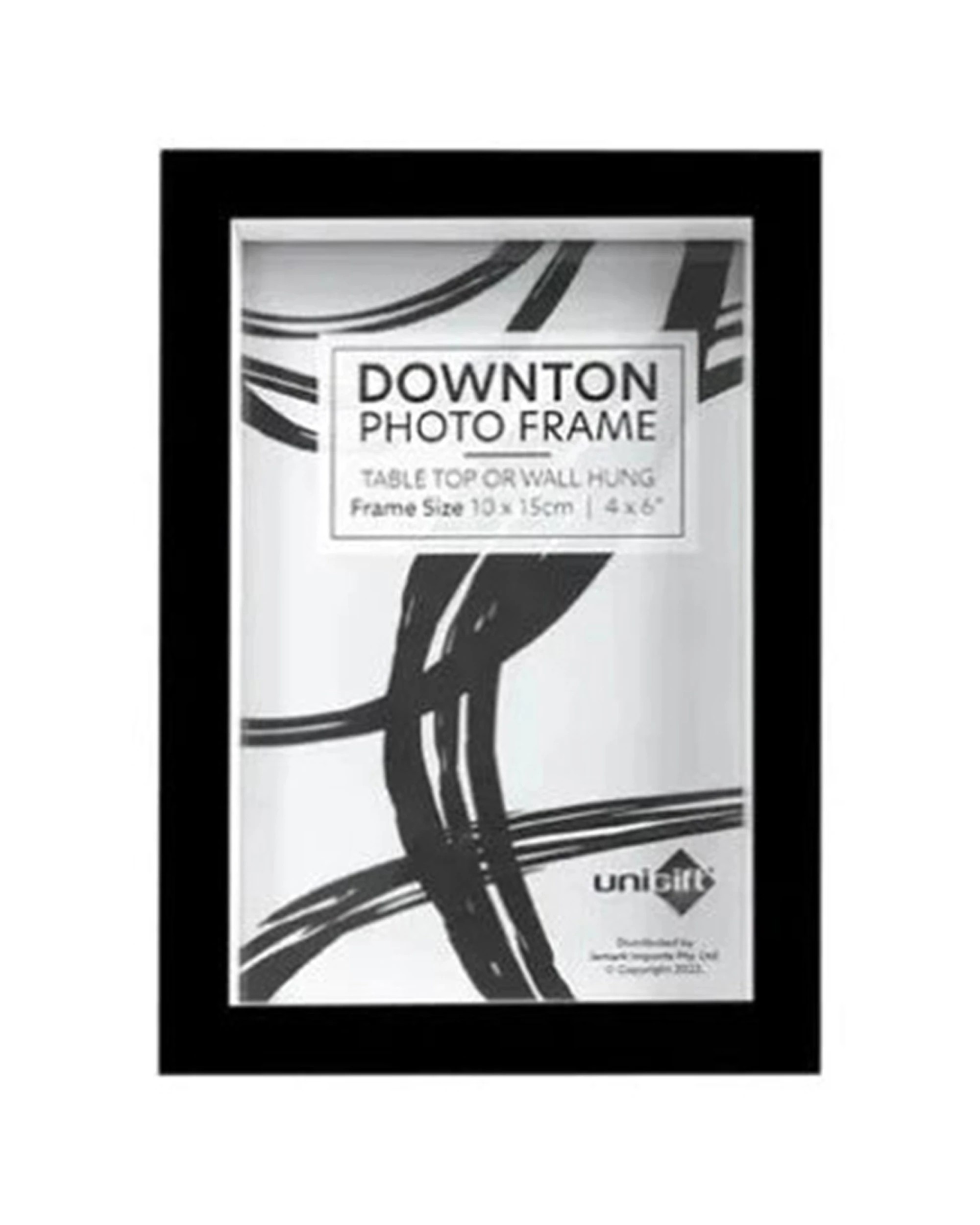 1 Unigift Downtown Matt Portrait Landscape Photo/Picture/Artwork Frame 4x6/10x15cm - Black, 1 of 1