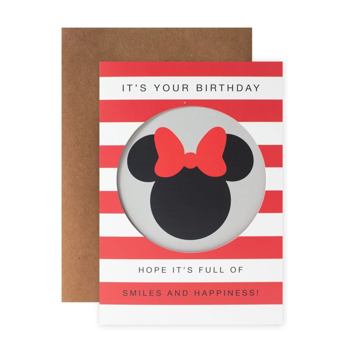 1 Hallmark Disney Birthday Card - Minnie Mouse Silhouette, 1 of 3