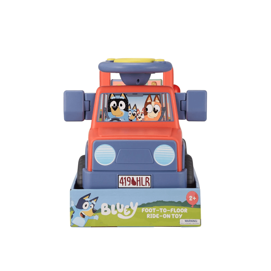 2 Bluey Foot-to-Floor Ride-On Toy - Red, 2 of 9