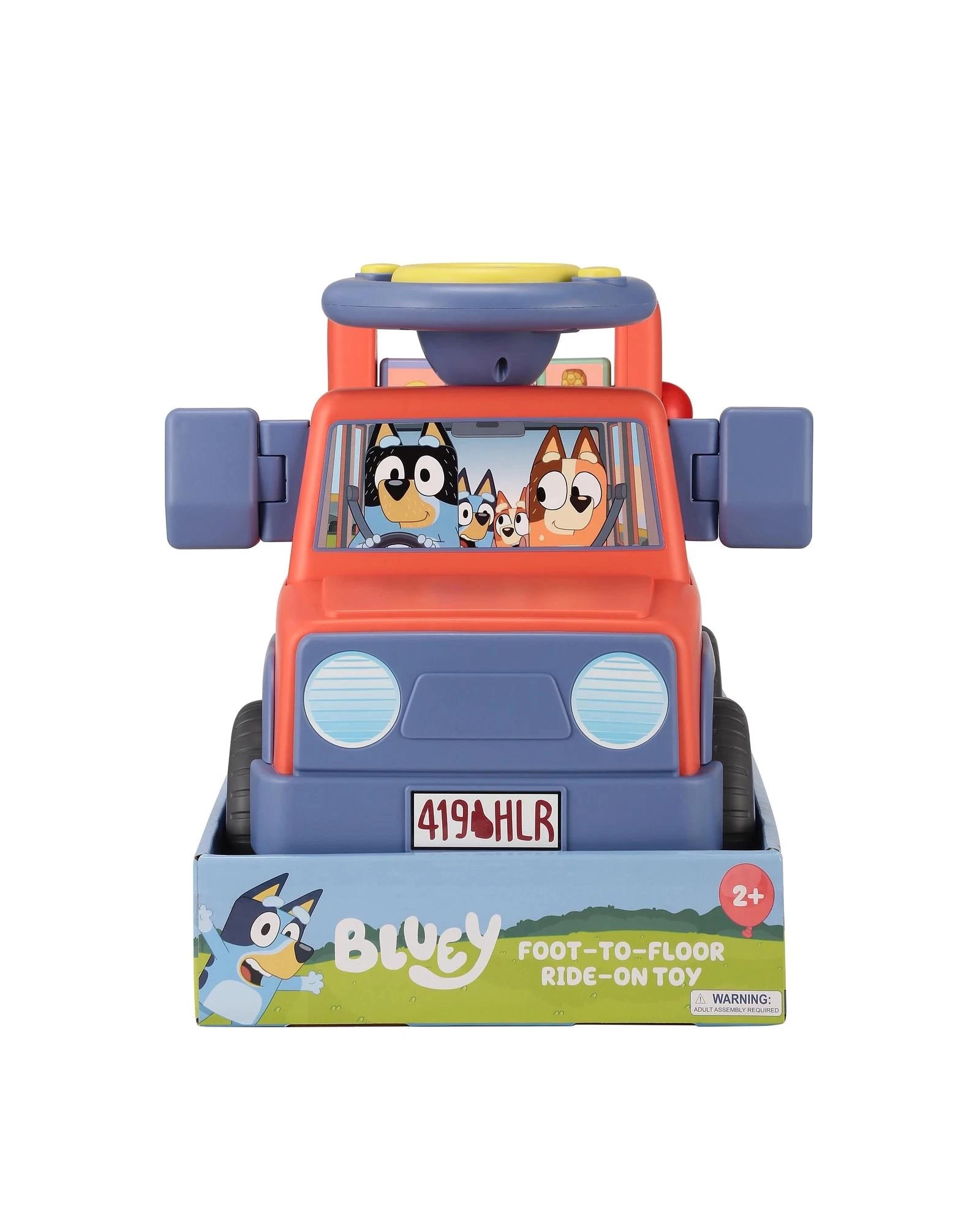 2 Bluey Foot-to-Floor Ride-On Toy - Red, 2 of 9