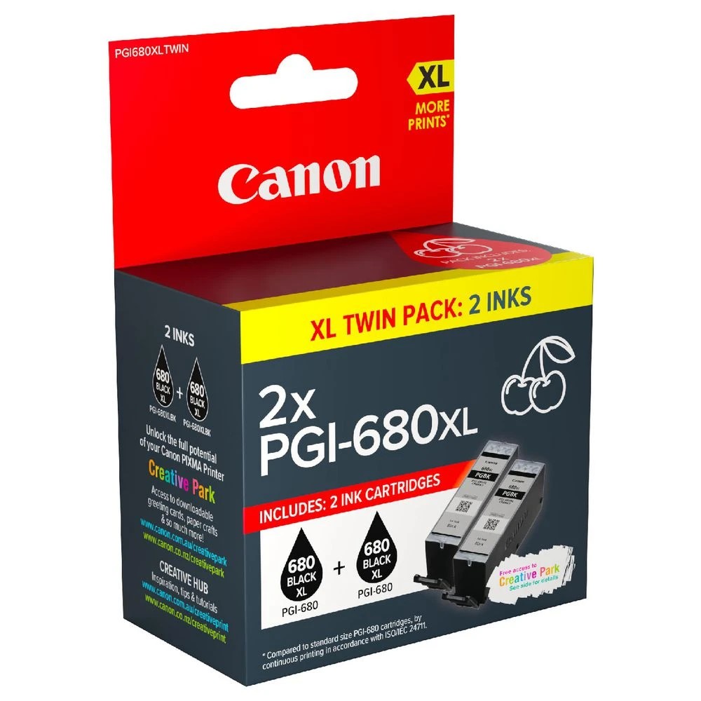 3 Canon PGI 680XL Ink Cartridge Twin Pack, 3 of 6