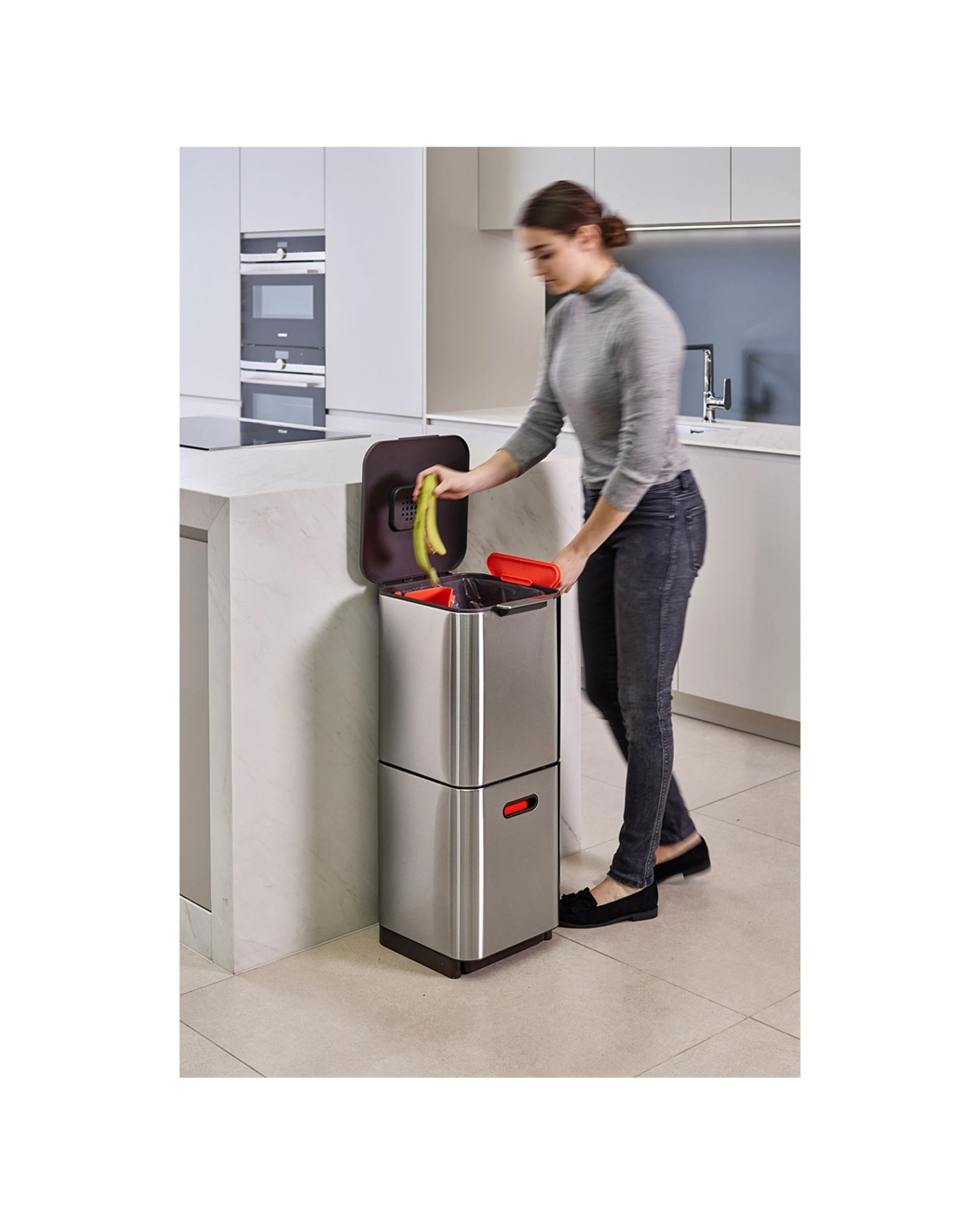 5 Joseph Joseph Totem Compact Waste Separation 40L Bin, 5 of 10