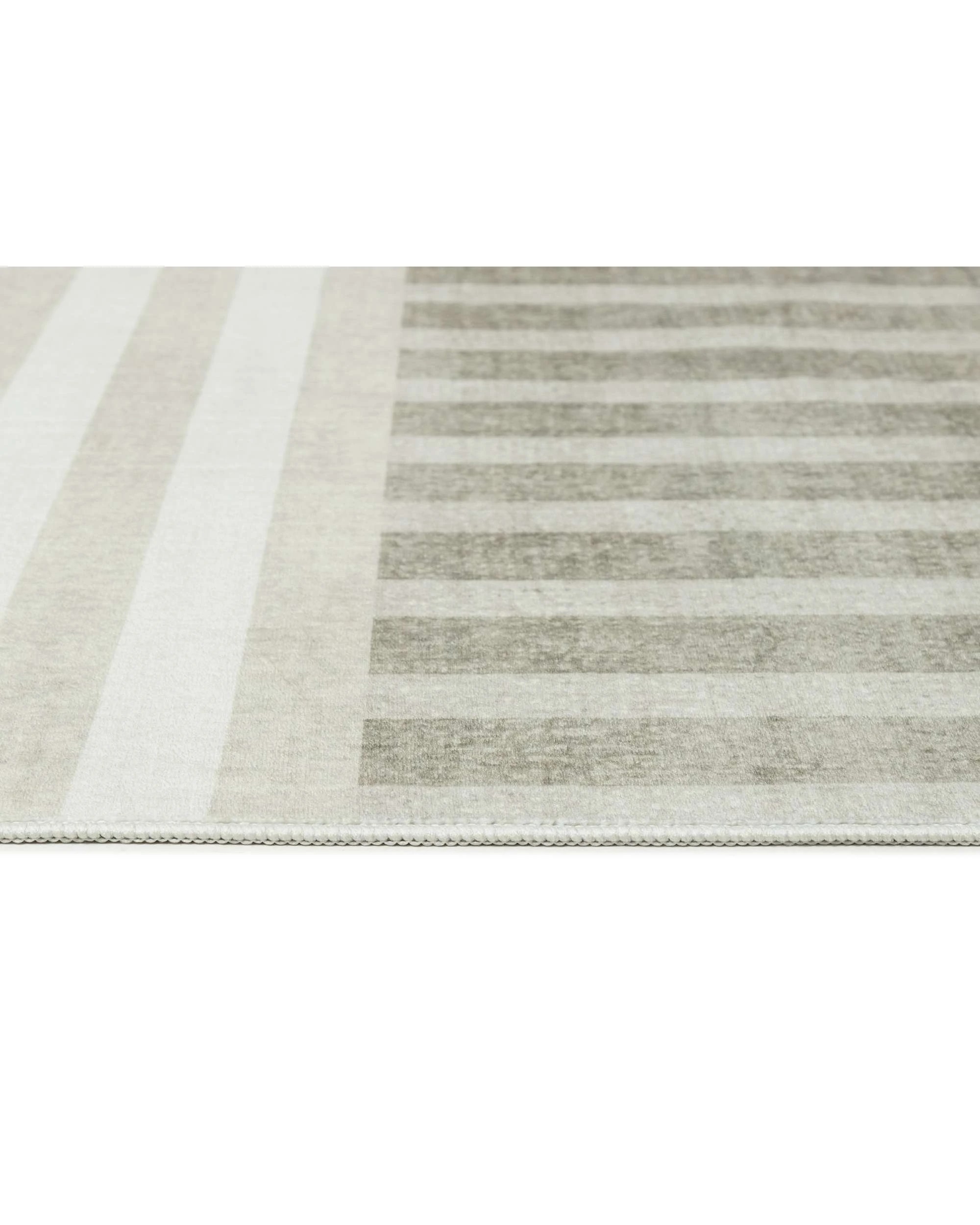 6 Loopsie Ayllon Stripe Printed Washable Rug-290cm x 190cm - Green, 6 of 8