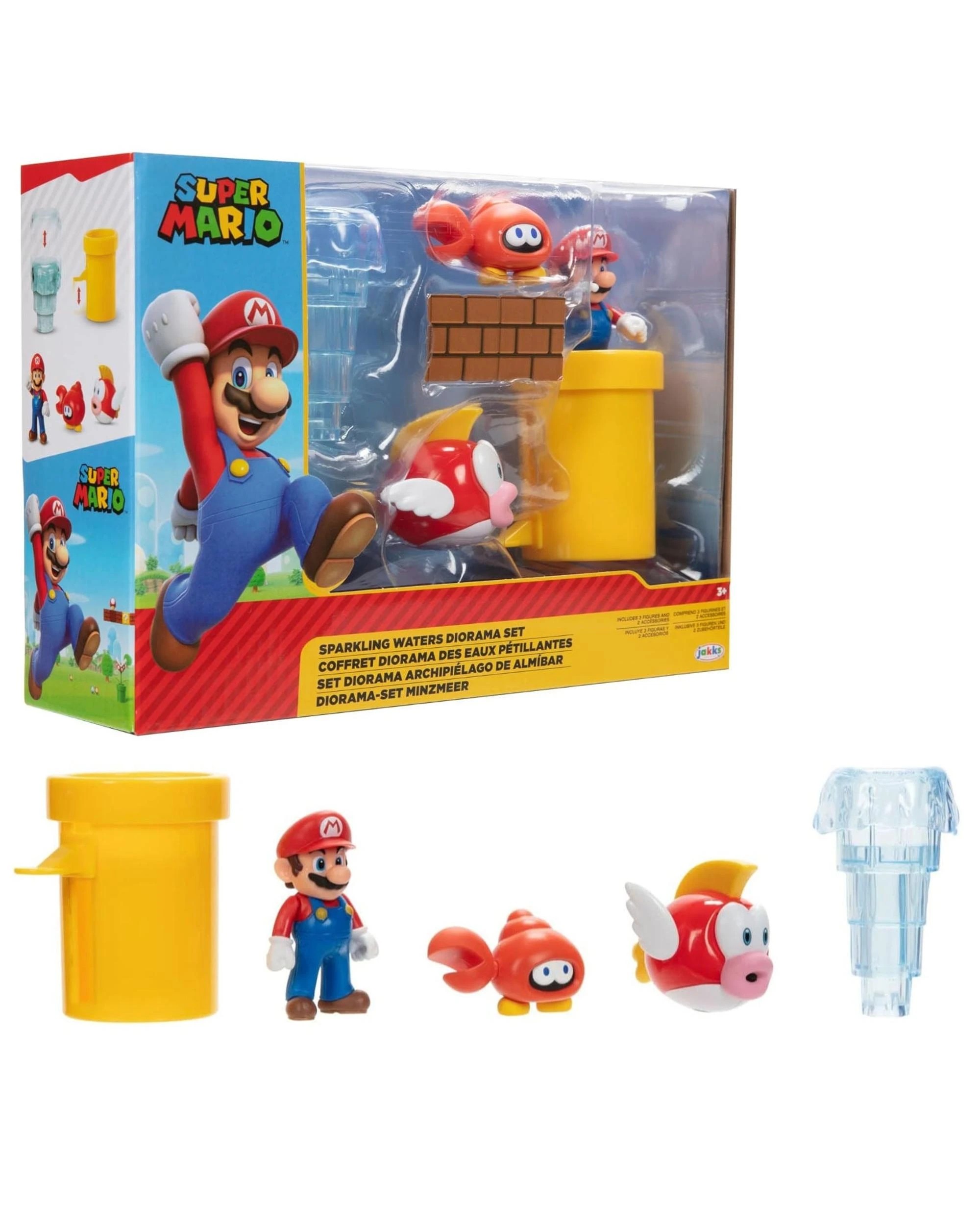 1 Super Mario 2.5 inch Sparkling Waters Diorama Set, 1 of 8