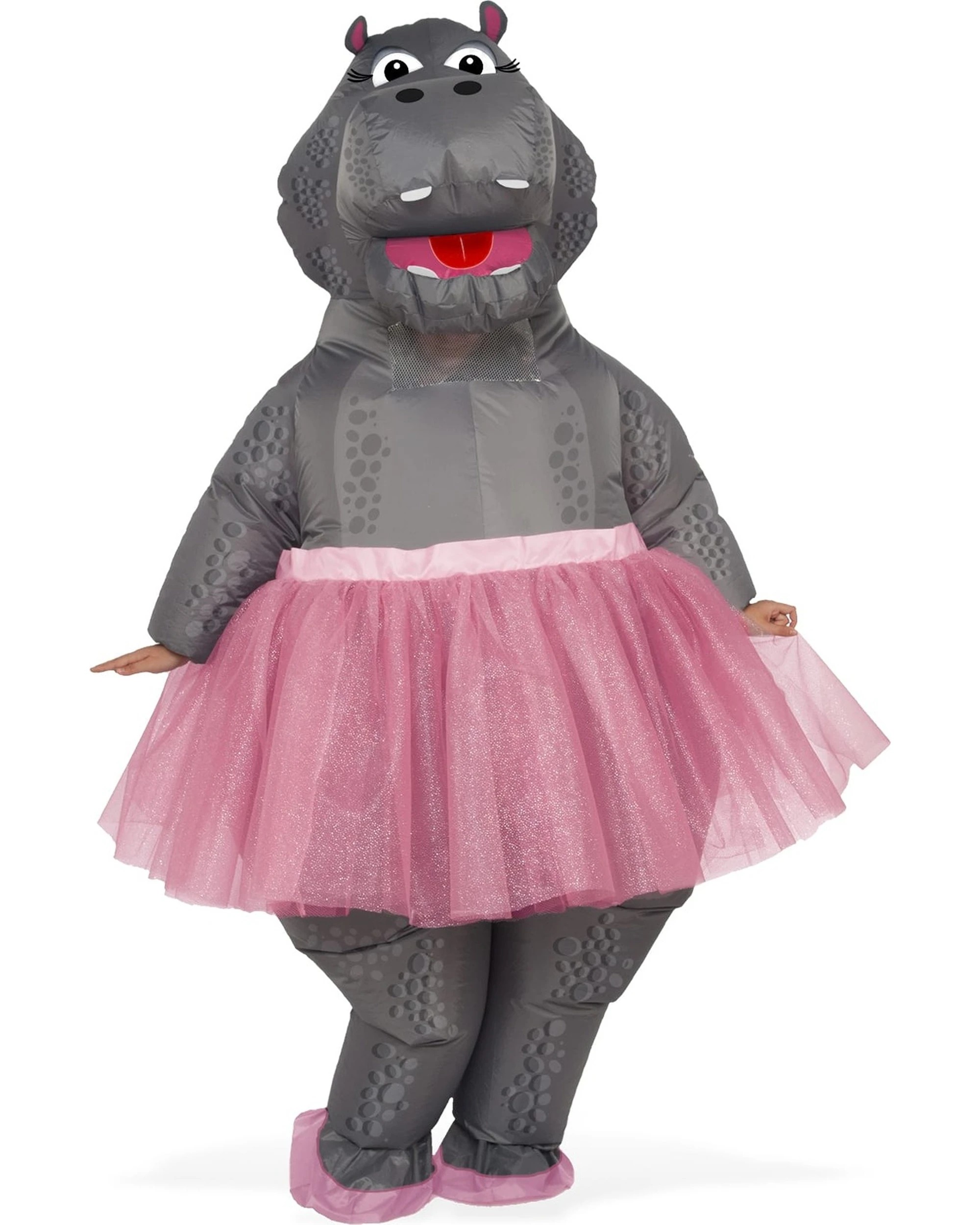 1 Rubies Hippo Inflatable Adults Unisex Dress Up Costume Size Standard - Grey, 1 of 1