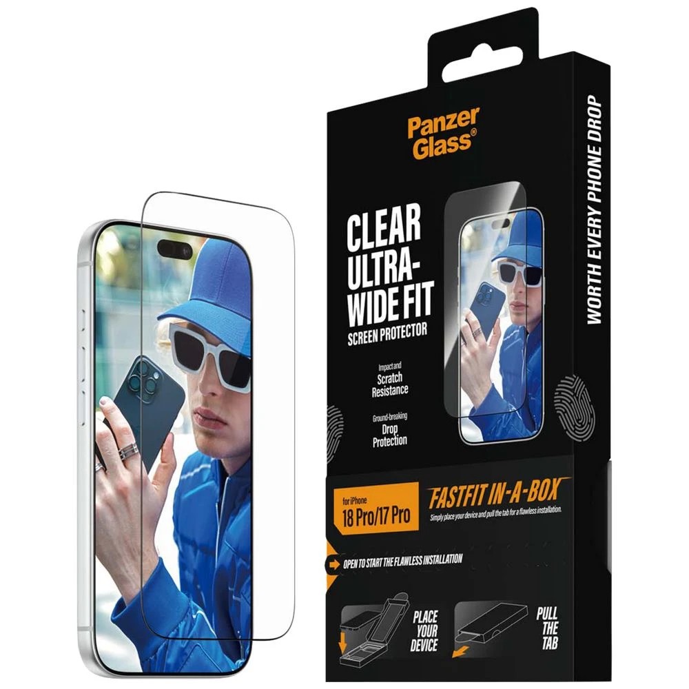 1 Panzer Glass Screen Protector iPhone 18 Pro/17 Pro, 1 of 10