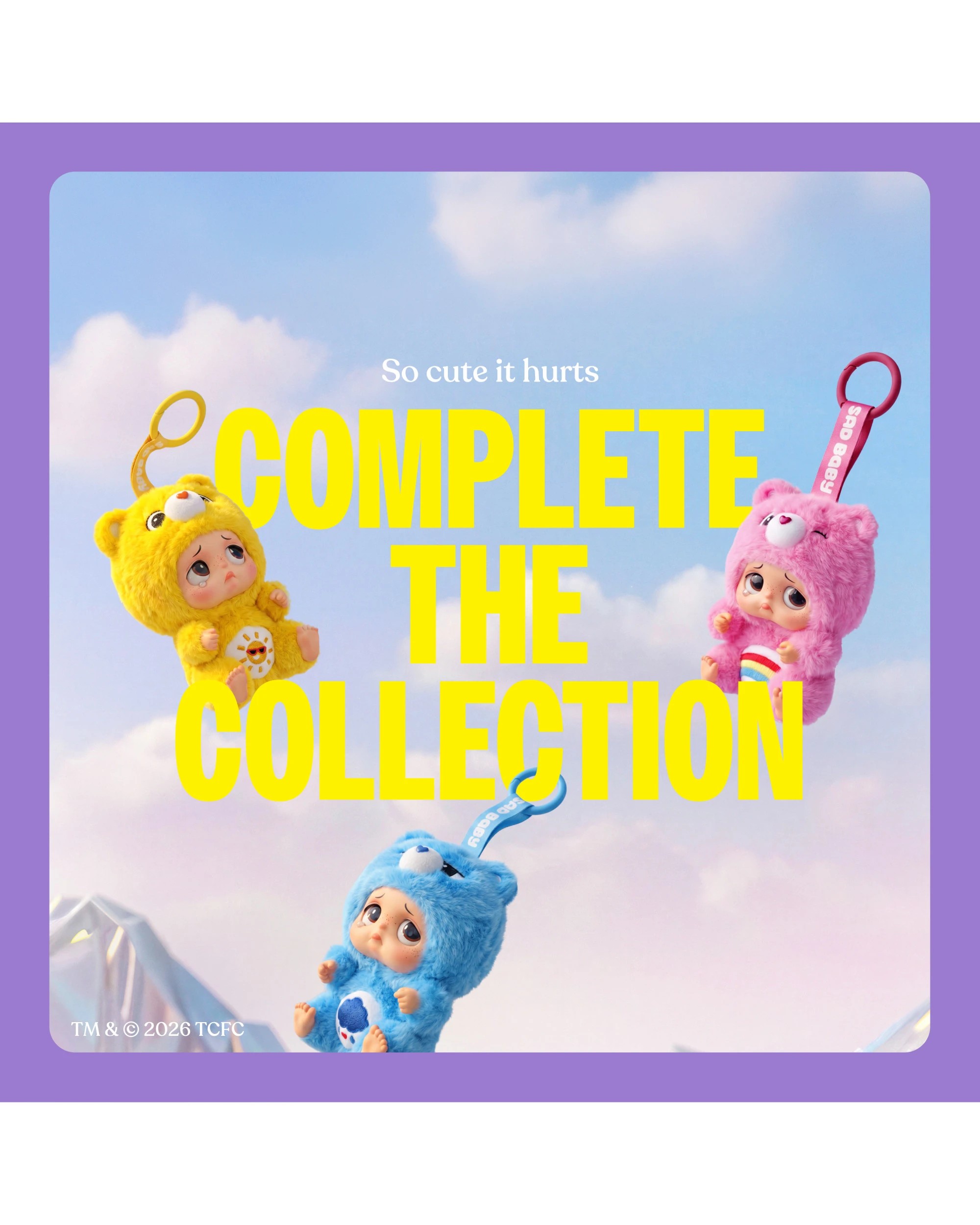 6 B. toys Starbox Sad Baby Care Bears by Starbox - Assorted - Multi, 6 of 10
