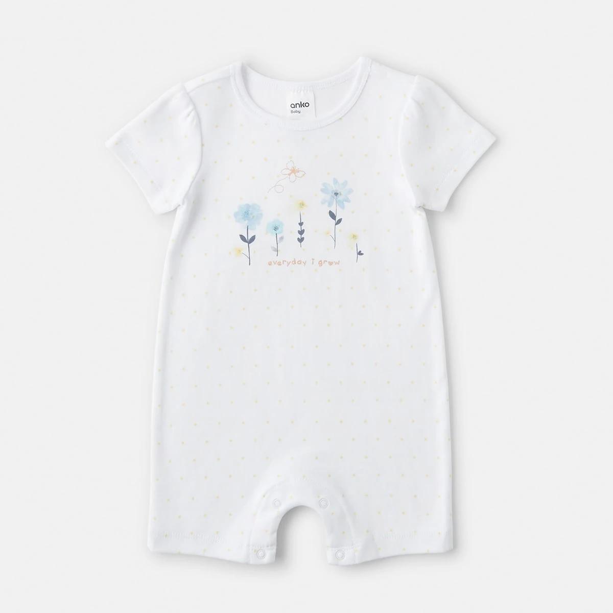 1 Short Sleeve Print Romper I Grow, 1 of 3