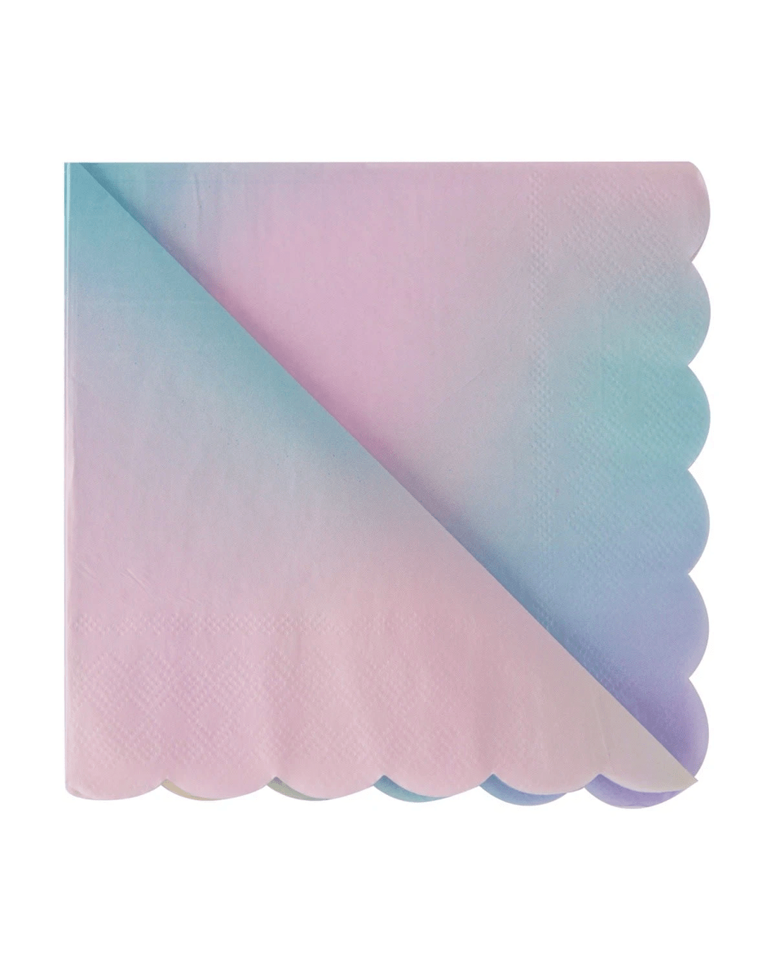 3 20 Pack Ombre Scalloped Paper Napkins, 3 of 5