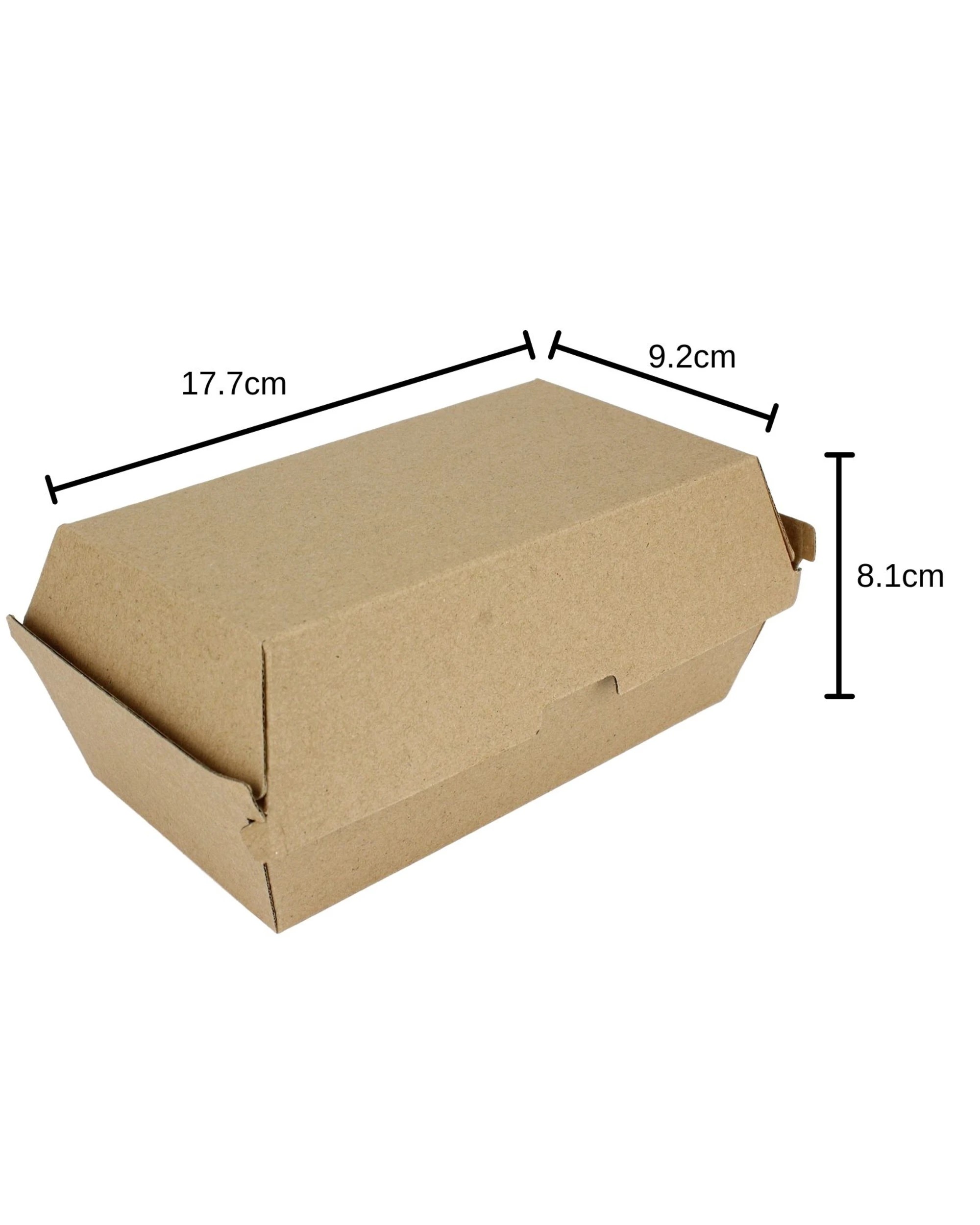 2 alpen Brown Kraft Paper Regular Snack Boxes 17.7cm x 9.2cm Pack of 48, 2 of 3