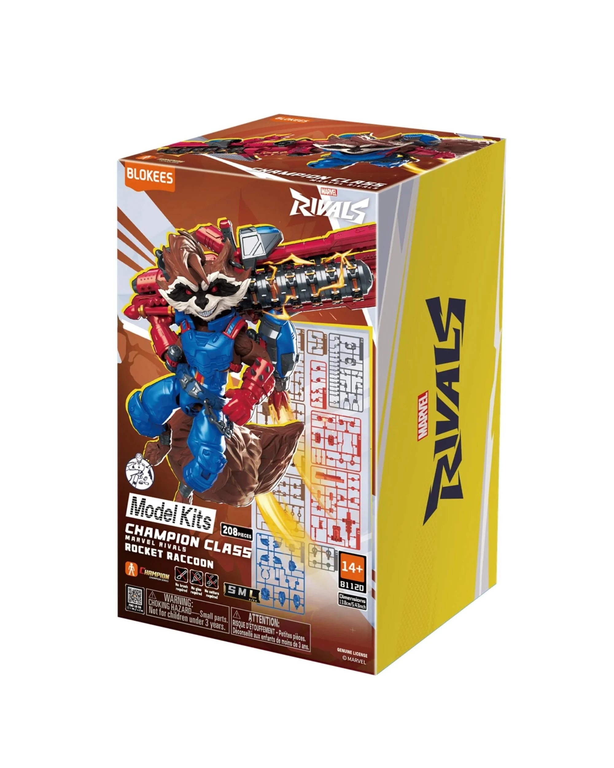 1 Blokees Marvel Rivals Champion Class 08 Rocket Raccoon Model Kit, 1 of 5