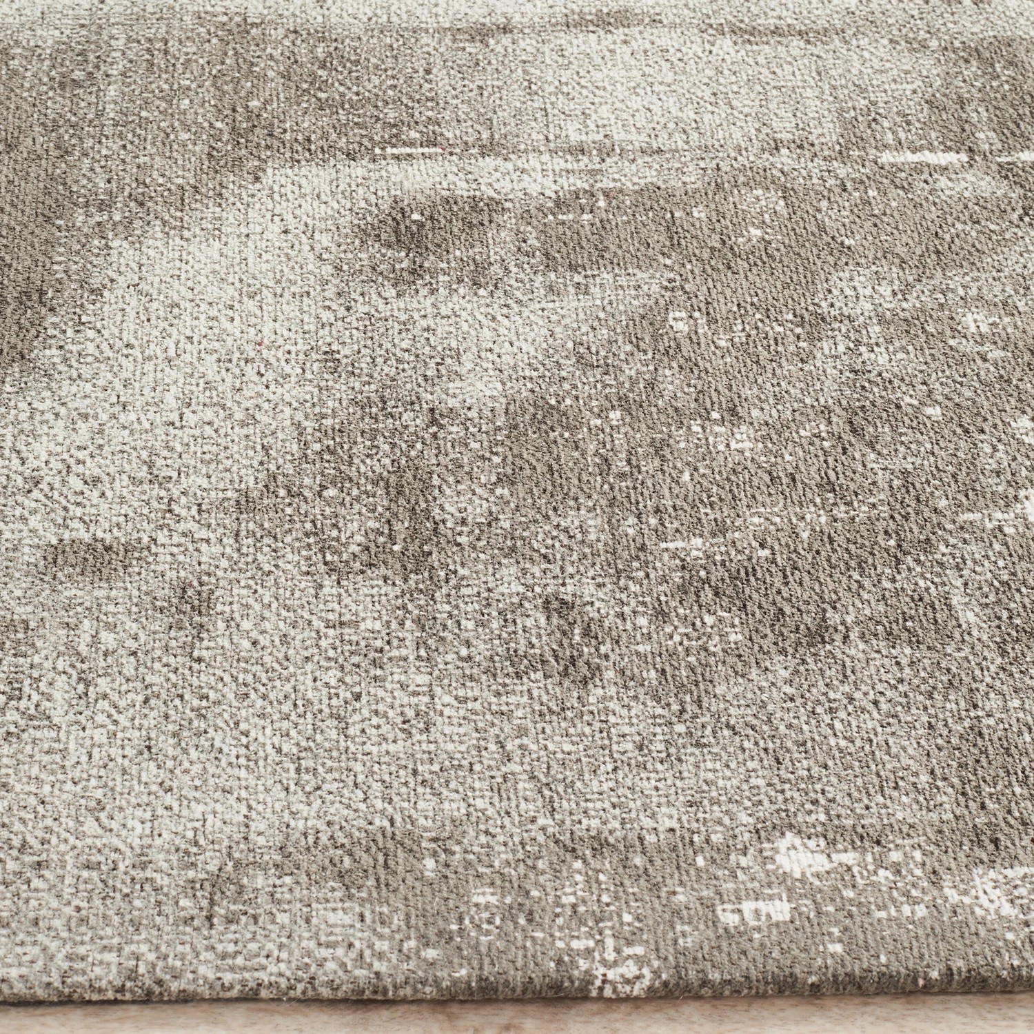 5 Common Ground Rugs Camellia 11 400x80cm - Large Runner Handmade Rug - Silver, 5 of 7