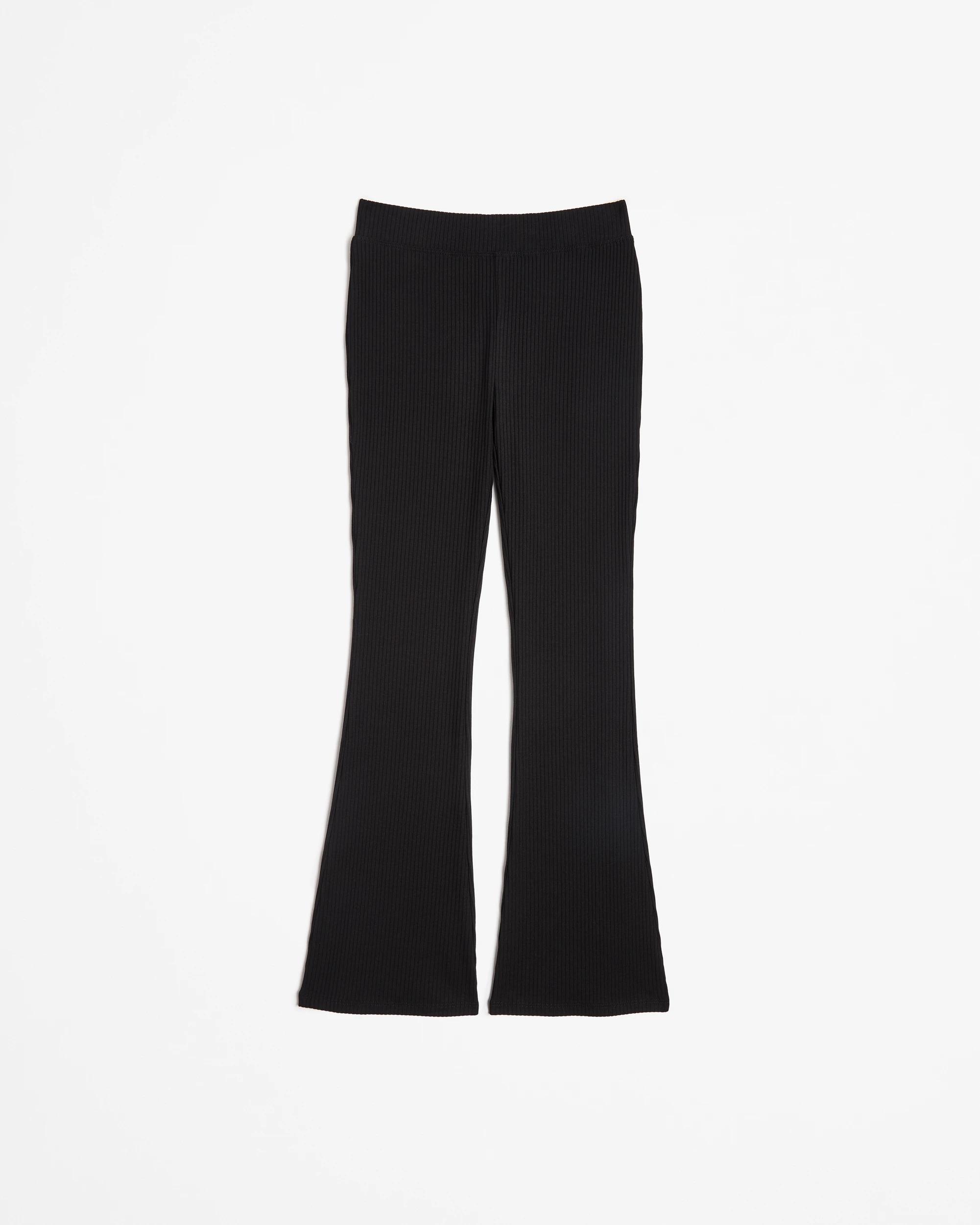 4 Target Australian Cotton Rib Flare Leggings BLACK, 4 of 5