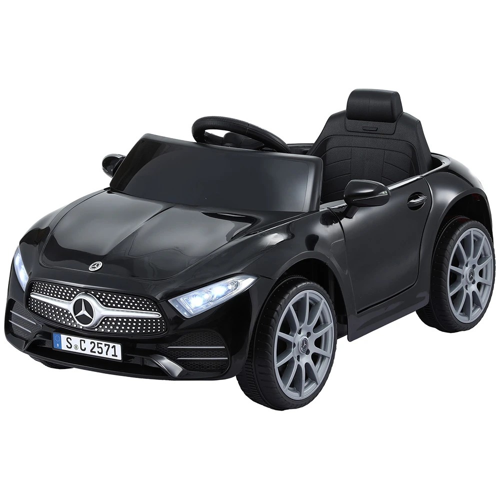 1 Kids Electric Ride On Car Licensed Outdoor Toys Cars Music Remote - Black, 1 of 5