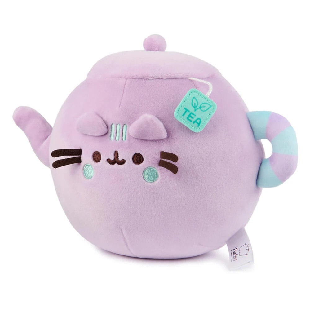 3 Pusheen - Kitchen Squisheen Teapot, Soft Toy 17cm - Purple, 3 of 5