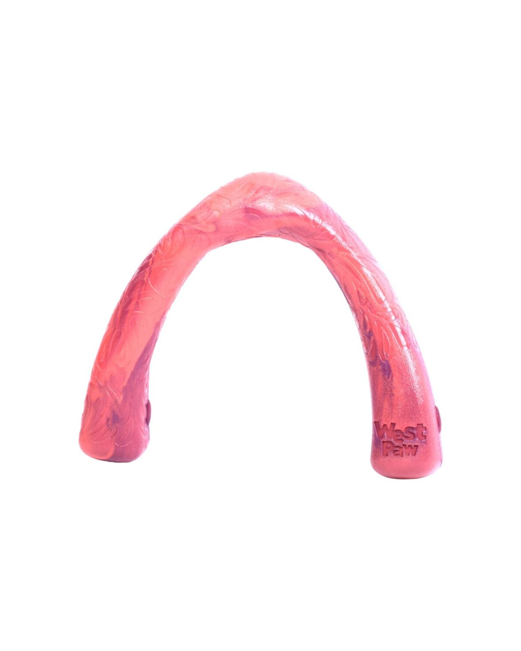 1 West Paw Snorkl Dog Fetch And Chew Toy Large Floating Recycled Plastic - Pink, 1 of 3