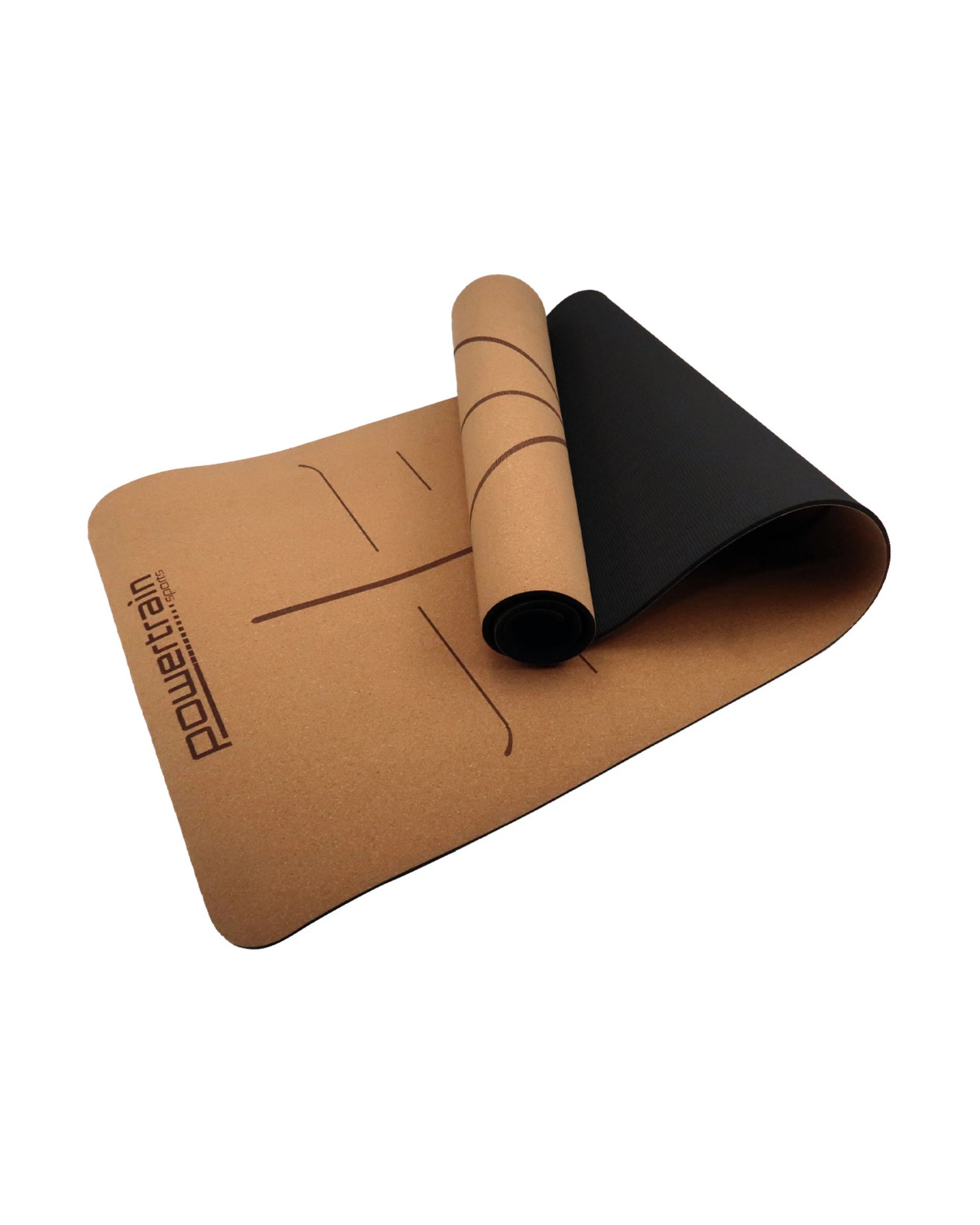 3 Powertrain Cork Yoga Mat with Carry Straps - Body Line, 3 of 6