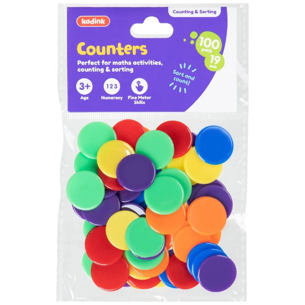 1 Kadink Small Counters Assorted 100 Pack, 1 of 2