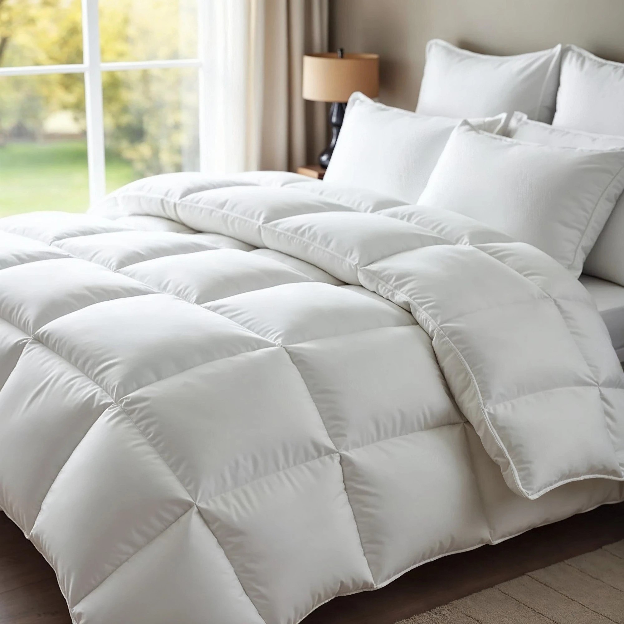 3 Royal Comfort 800GSM Down Alternative Quilt Hotel Grade Microfibre Cover - Super King Bed - White, 3 of 5