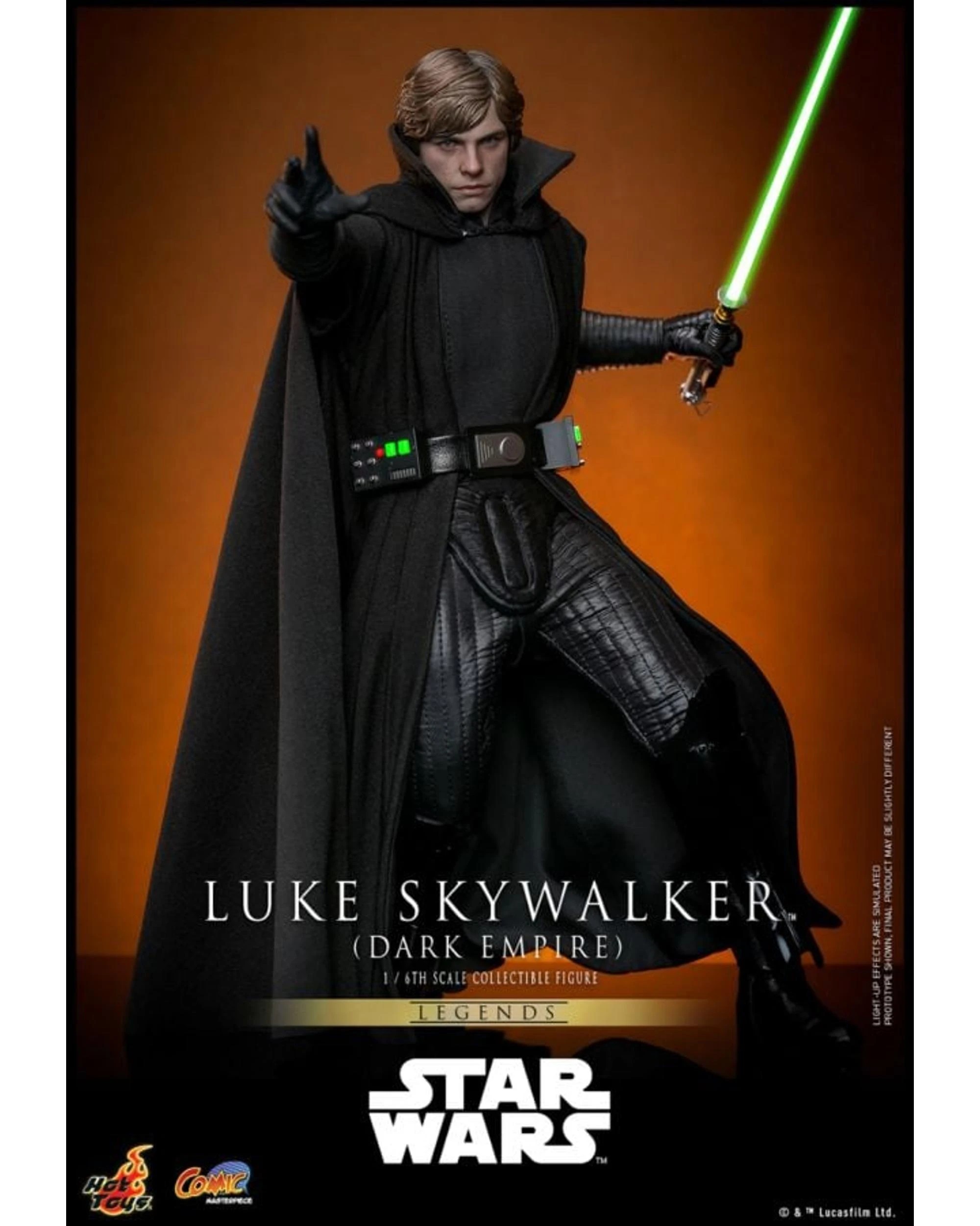 3 Hot Toys Star Wars Legends Luke Skywalker Dark Empire 1:6 Scale Action Figure, 3 of 10