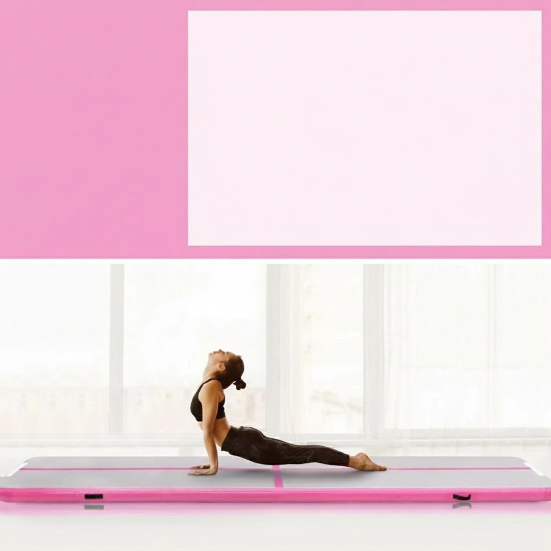 4 Everfit 4X1M Airtrack Inflatable Air Track Tumbling Mat W/Pump Floor Gymnastics - Multi, 4 of 6