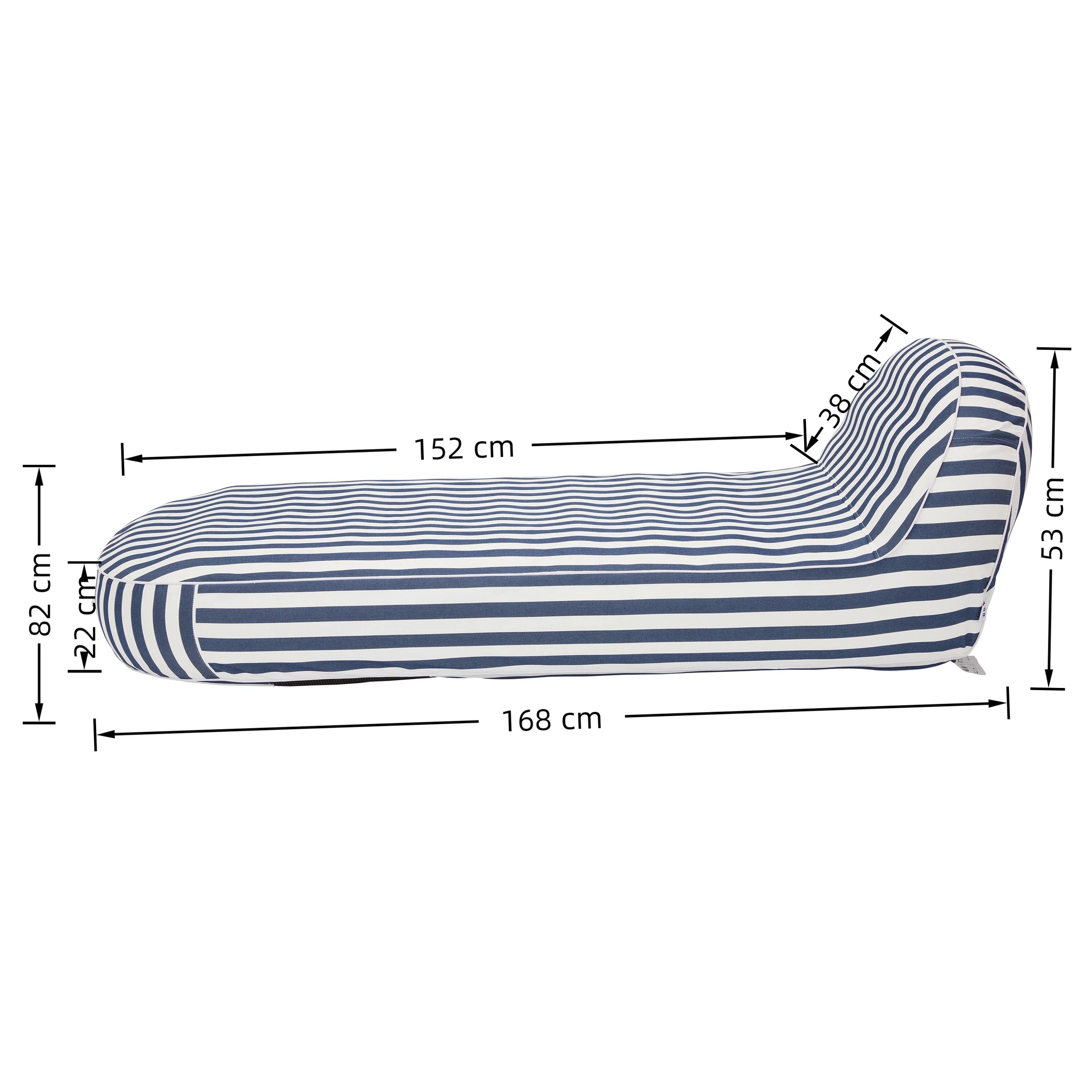 8 IHOMDEC Outdoor Waterproof Inflatable Lounge Chair - Blue, 8 of 10