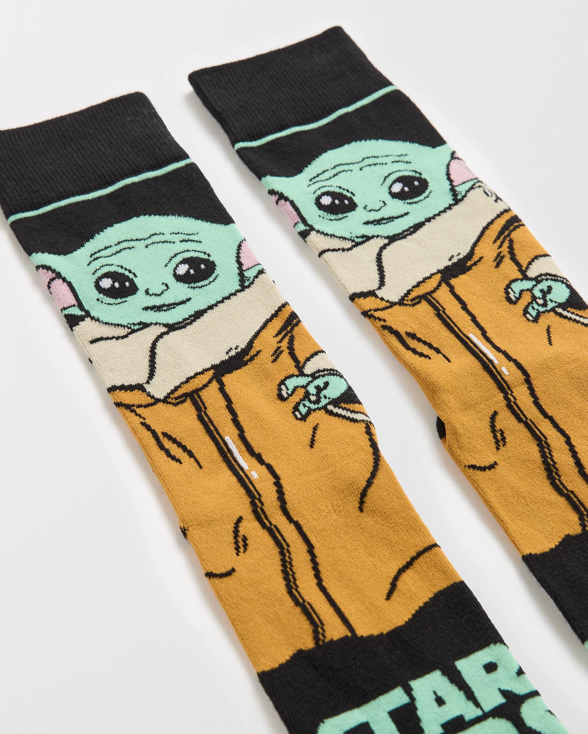 1 Star Wars Grogu Licensed Crew Socks - Swag GROGU, 1 of 3