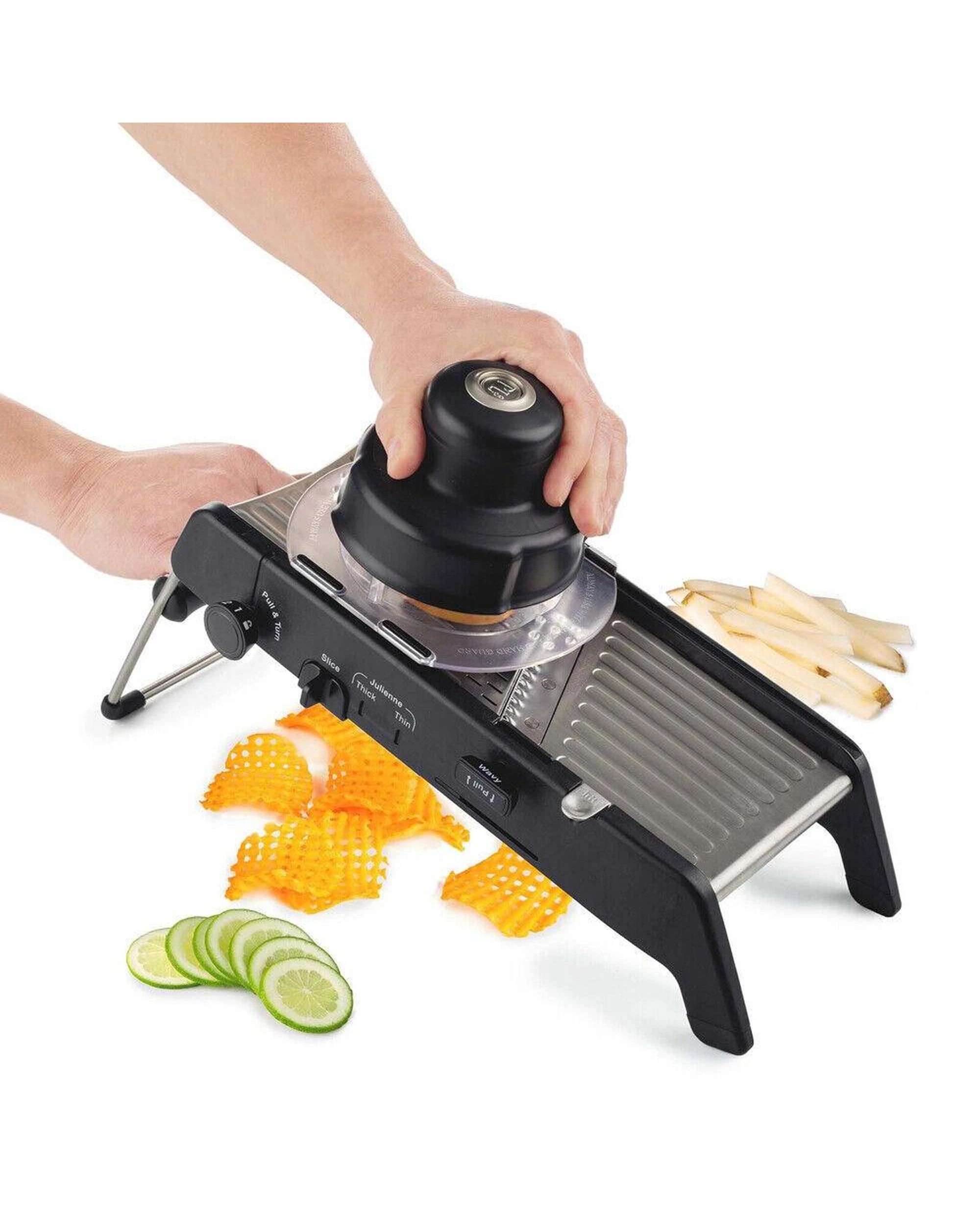 3 Progressive PL8 Professional Mandoline  Adjustable Thickness, 3 of 5