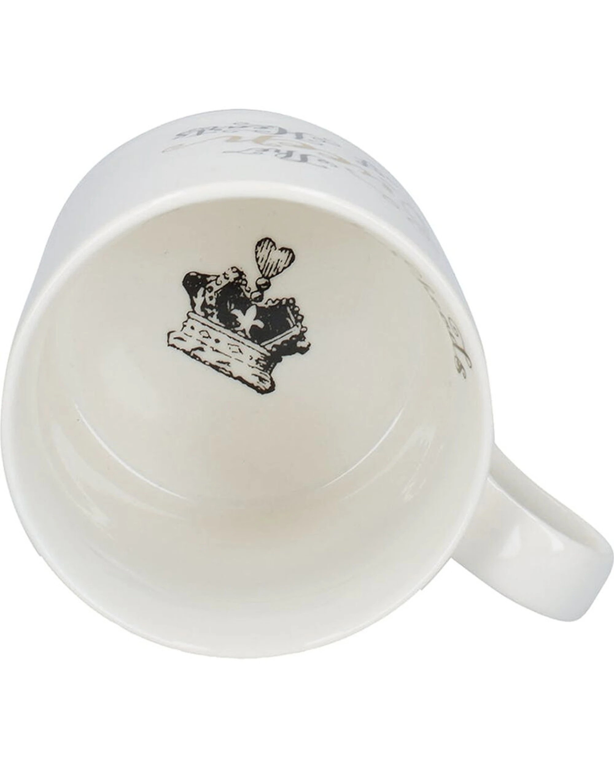 5 Mikasa V&A Alice In Wonderland 4PK His and Hers Coffee Drinking Mugs Fine China Set - White, 5 of 8