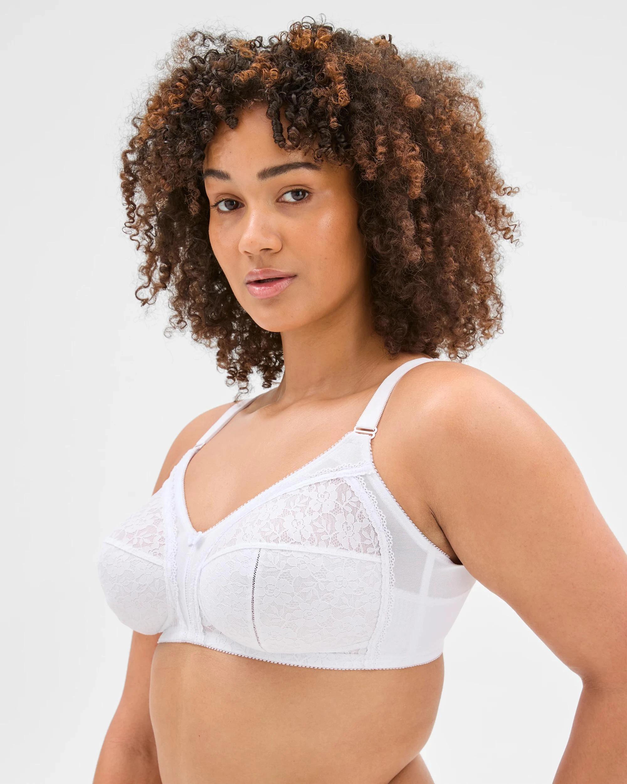 4 Target Plus Size Firm Support Wirefree Bra WHITE, 4 of 5