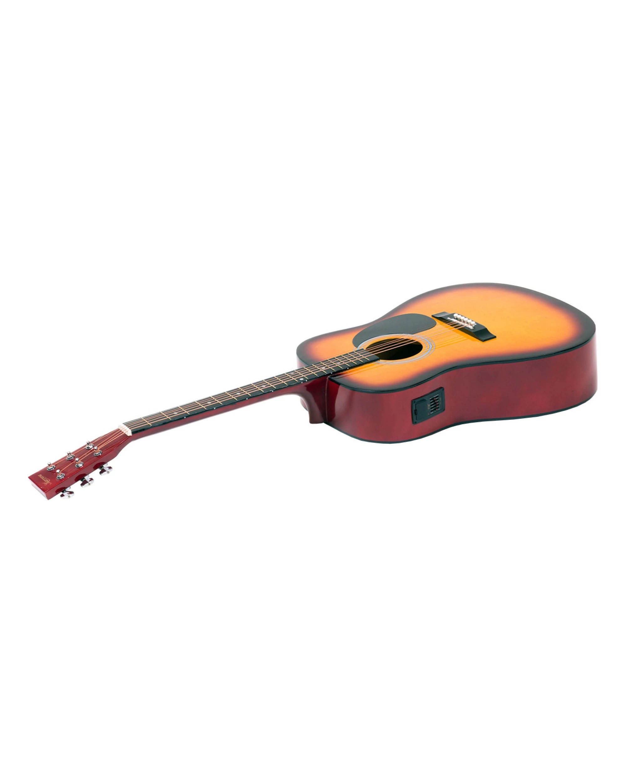 3 Karrera 41in Acoustic Guitar with EQ Band in Sunburst, 3 of 6