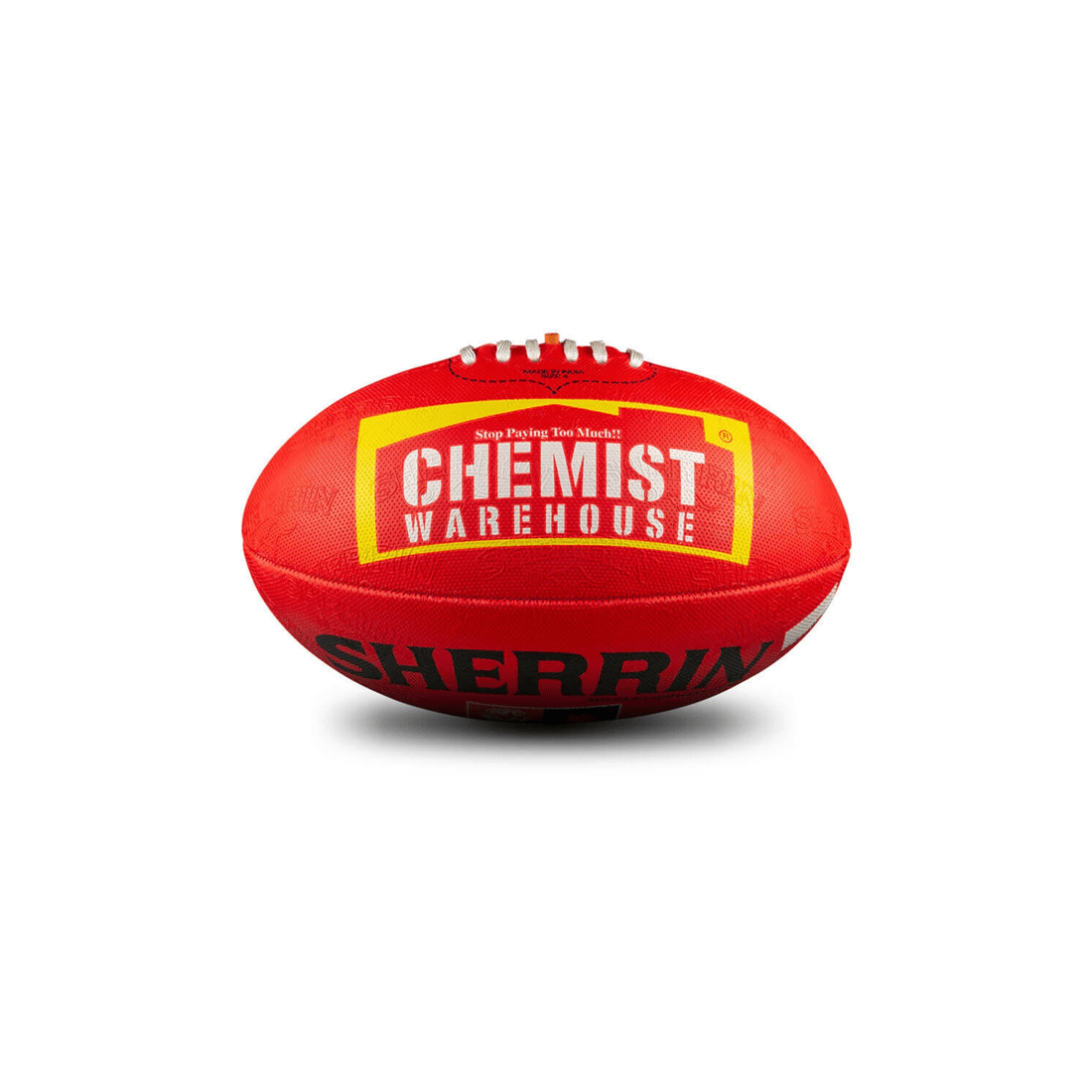 3 Sherrin AFLW Replica All Surface Synthetic Rubber Football 2 Pack Size 4 - Red, 3 of 5