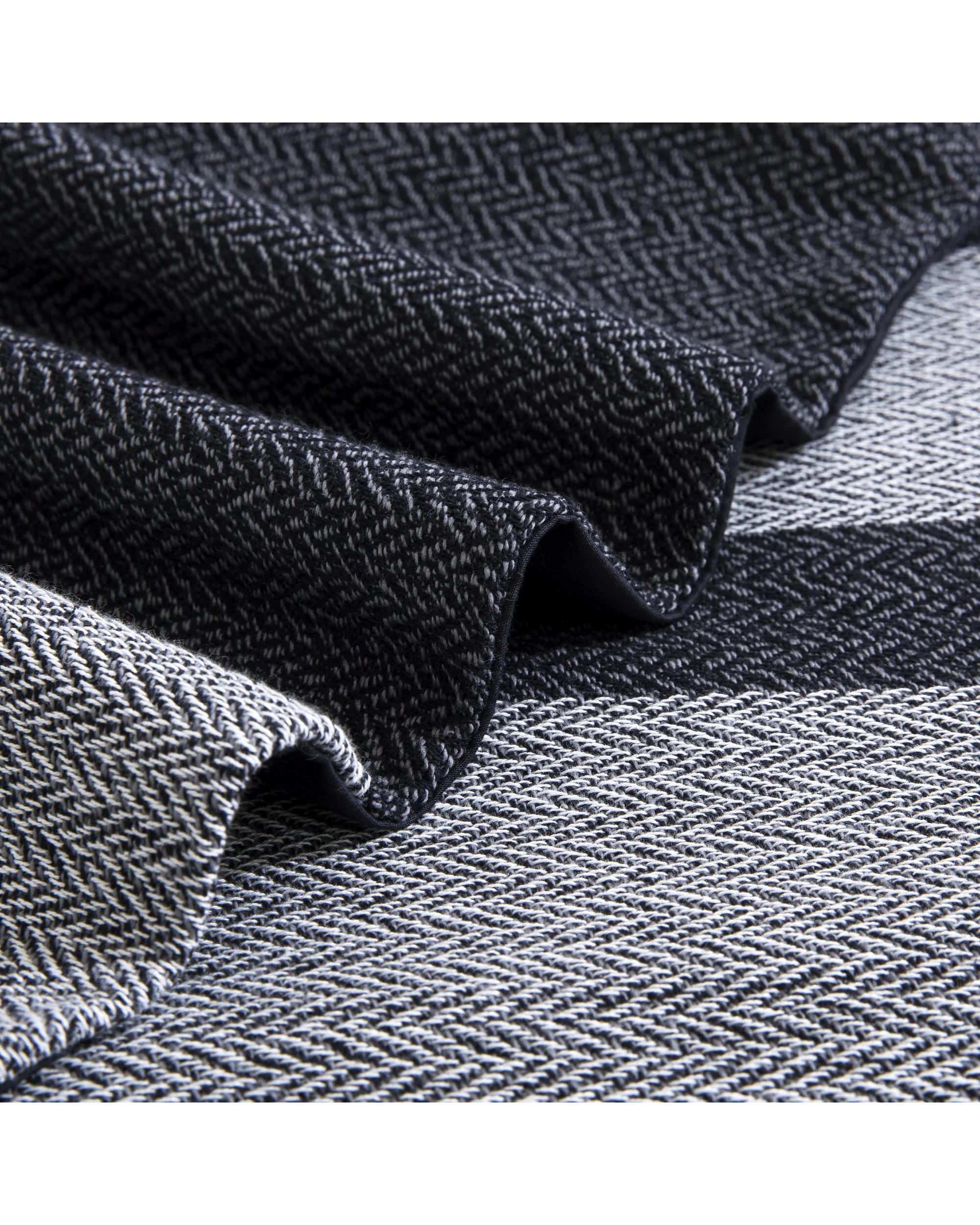 4 Dreamaker 100% Cotton Textured Herringbone Quilt Cover Set - Queen Bed - Charcoal, 4 of 7
