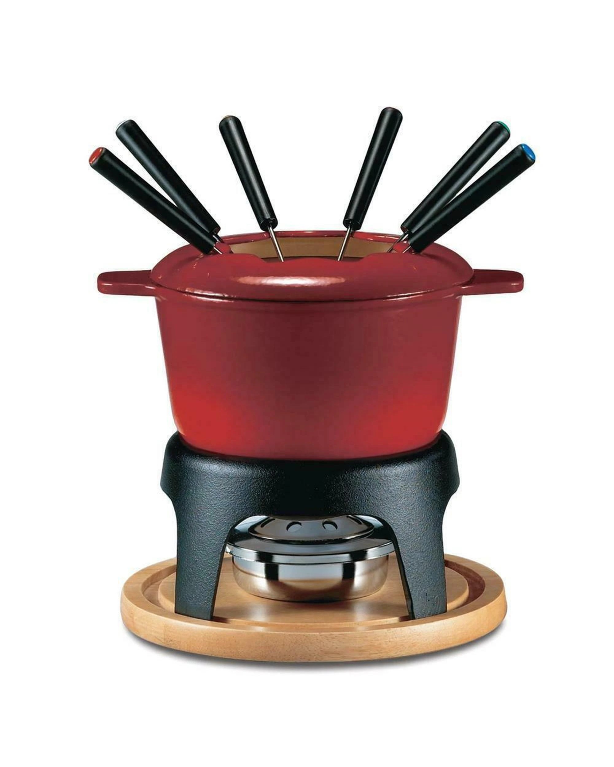 2 Swissmar Sierra 11pc Fondue Set Cherry Red and Fire Gel 88ml Set of 3, 2 of 2