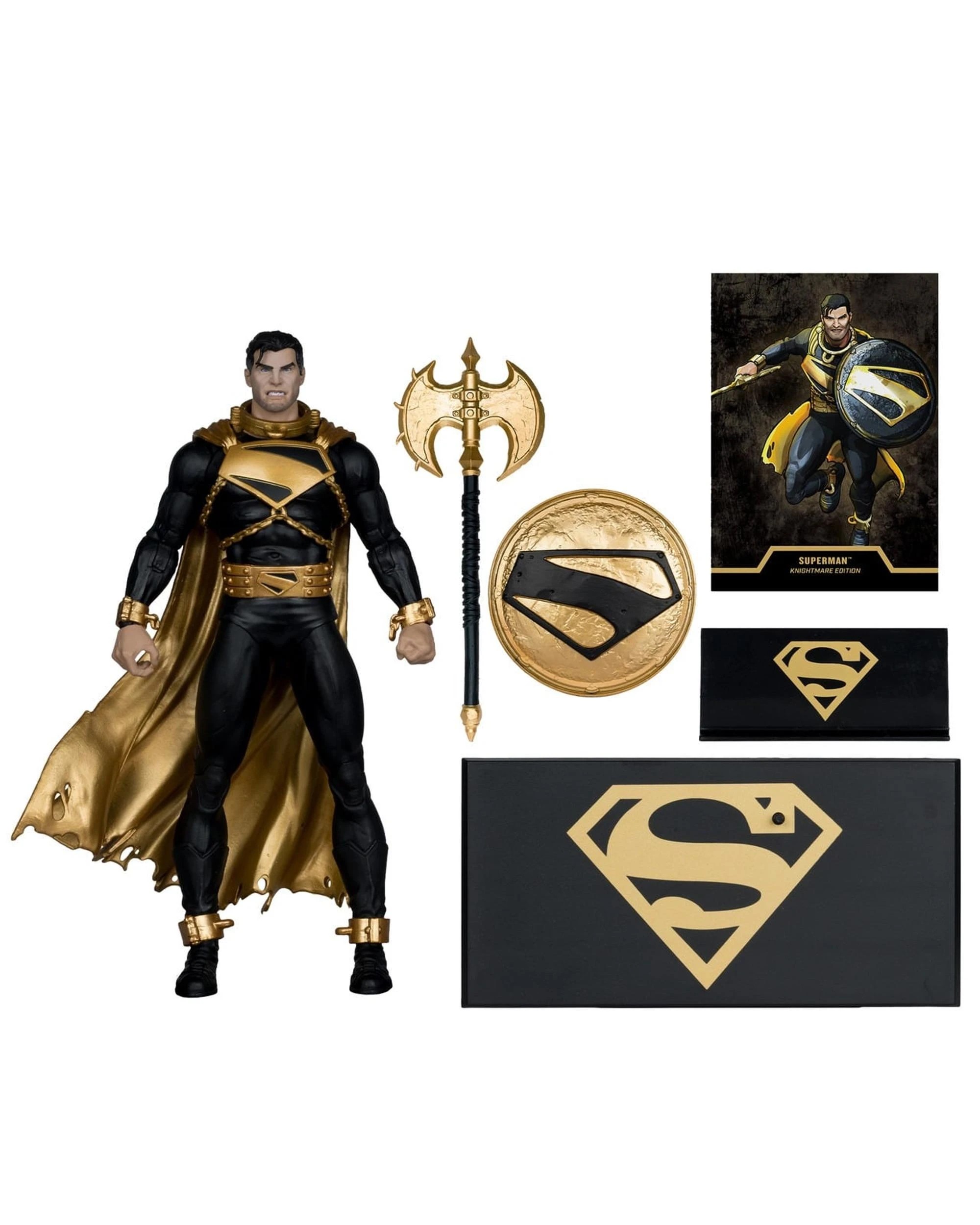 7 DC Multiverse Gold Label Superman Future State Knightmare Edition Superman Limited Edition 7 inch Action Figure, 7 of 10