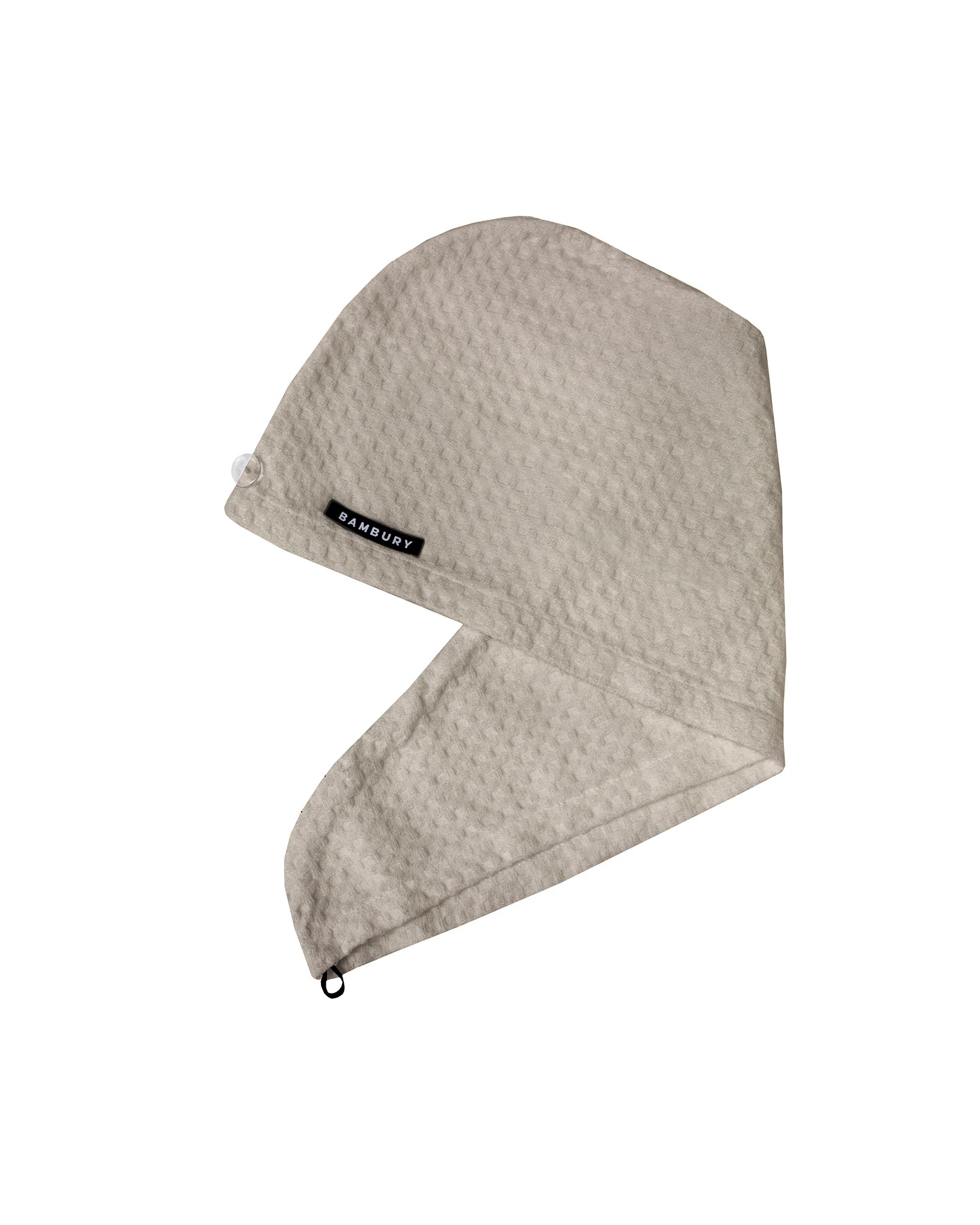 1 Matrix Microfibre Hair Wrap Unique Waffle Fabric Absorbent Quick-Dry Stone - Beige, 1 of 2