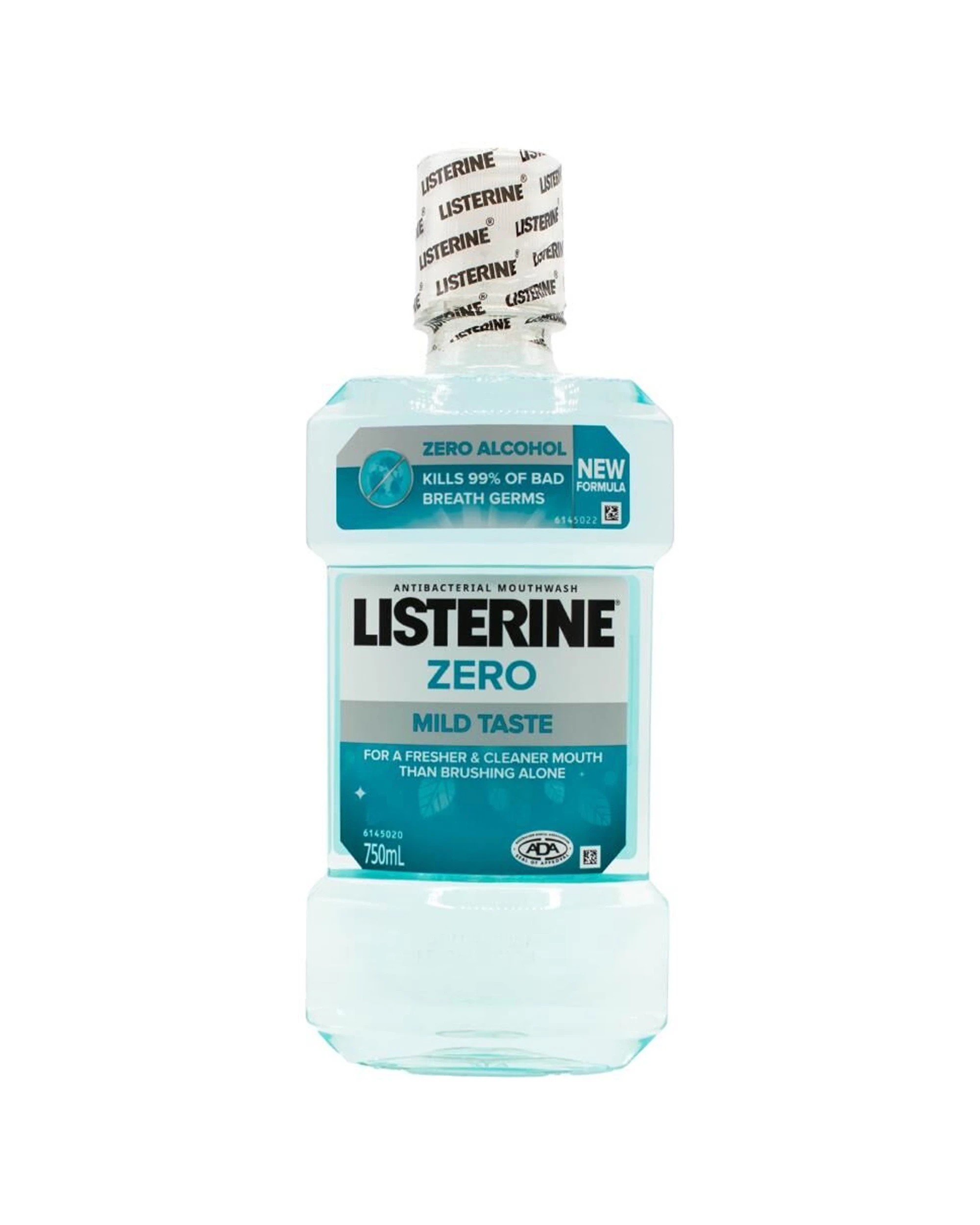 2 Listerine 4PK Antibacterial Mouthwash Mild Taste Zero Alcohol Free 750ml - Multi, 2 of 3