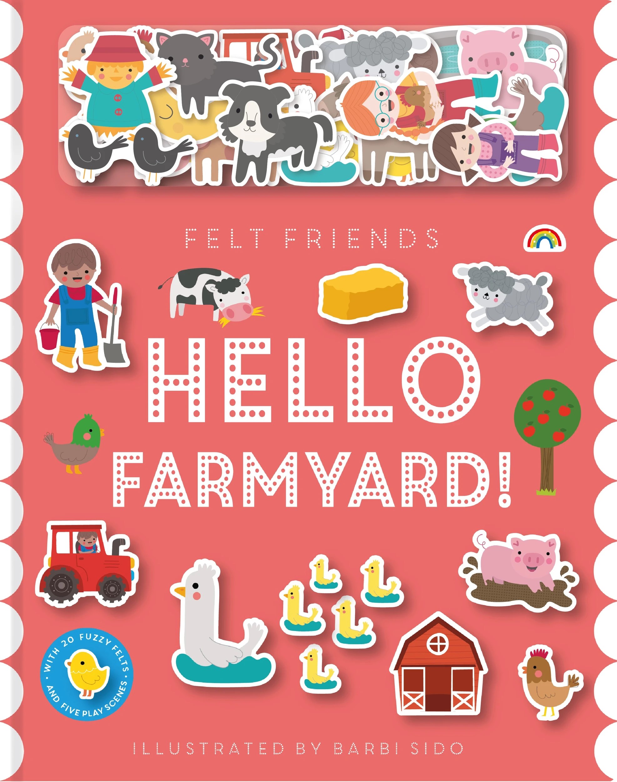 1 Felt Friends: Hello Farmyard! by Barbi Sido - Book, 1 of 2