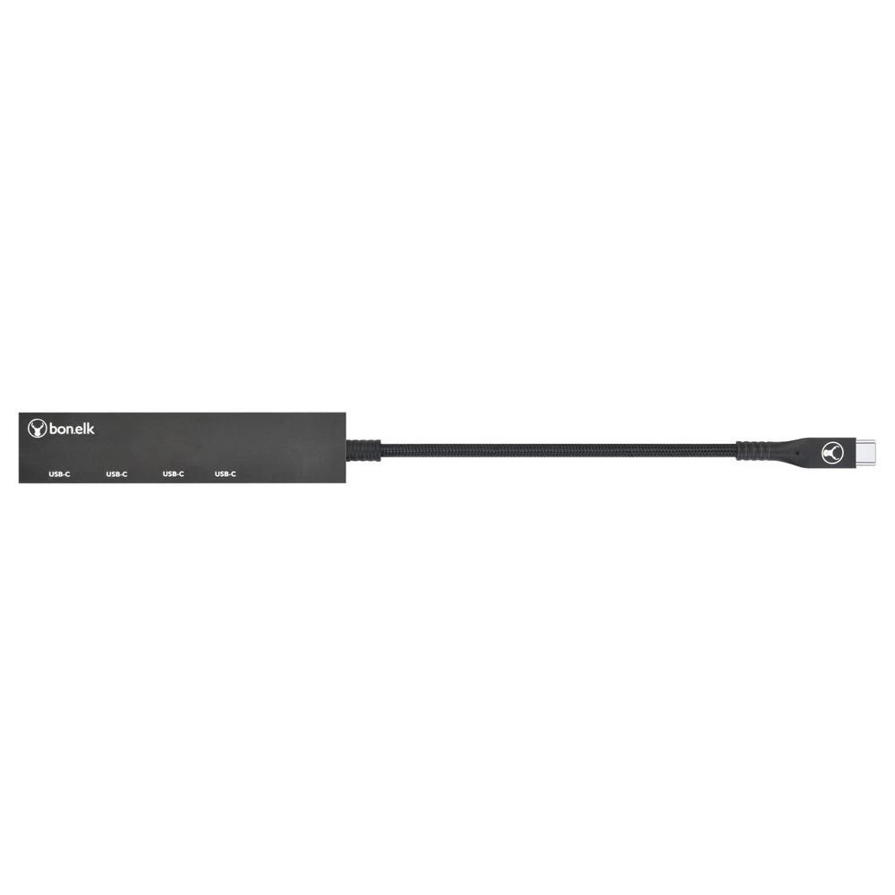 3 Bonelk Long-Life USB-C 4 Port Slim Hub Black, 3 of 5