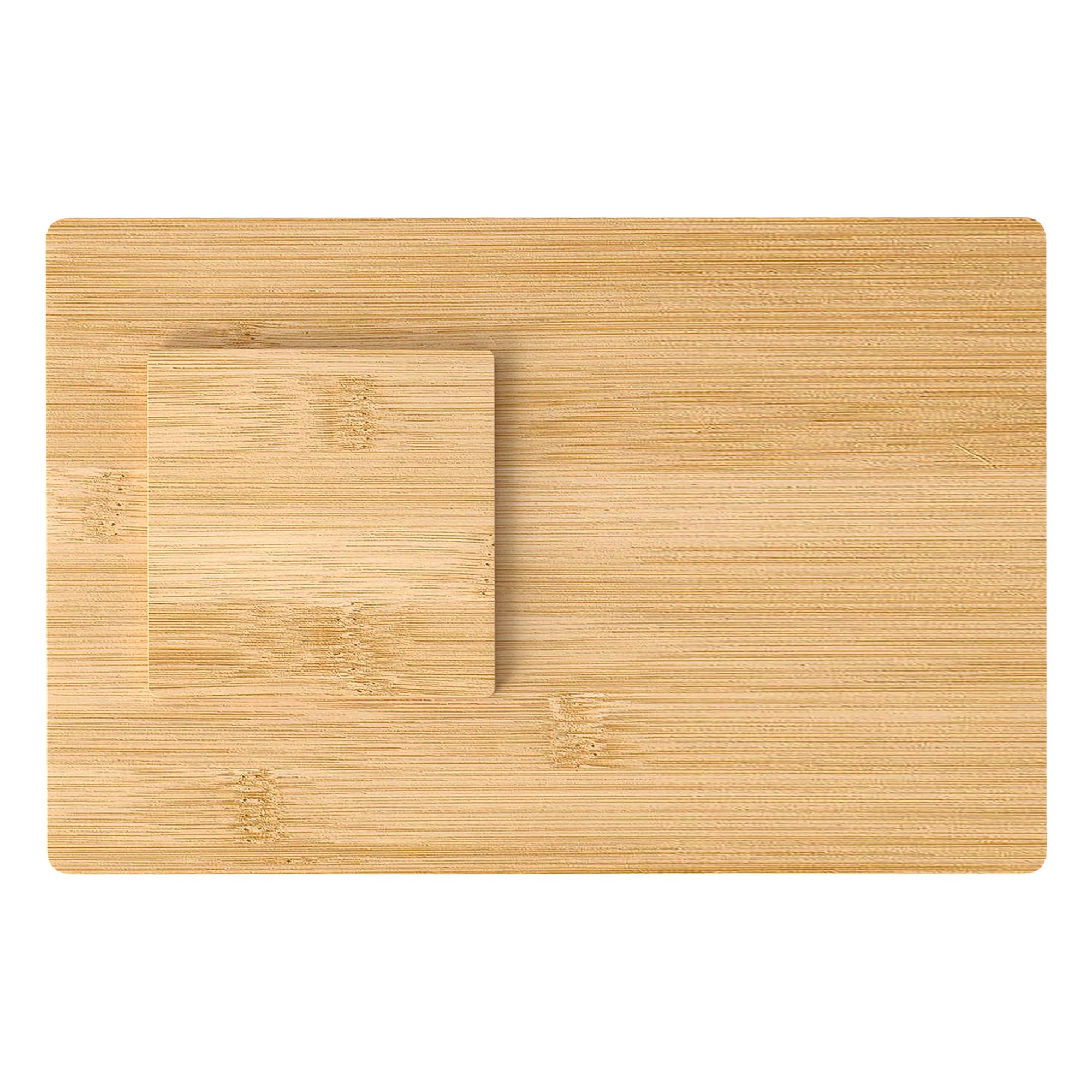 2 Toque 8 Pcs Natural Bamboo Placemat Coaster, 2 of 9