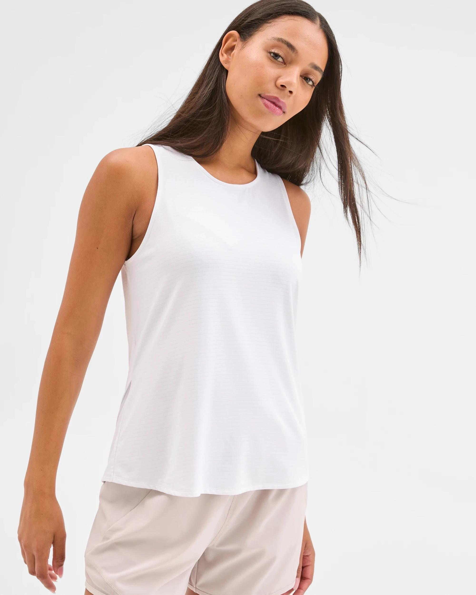 3 Target Active Wrap Back Running Tank Top WHITE, 3 of 8