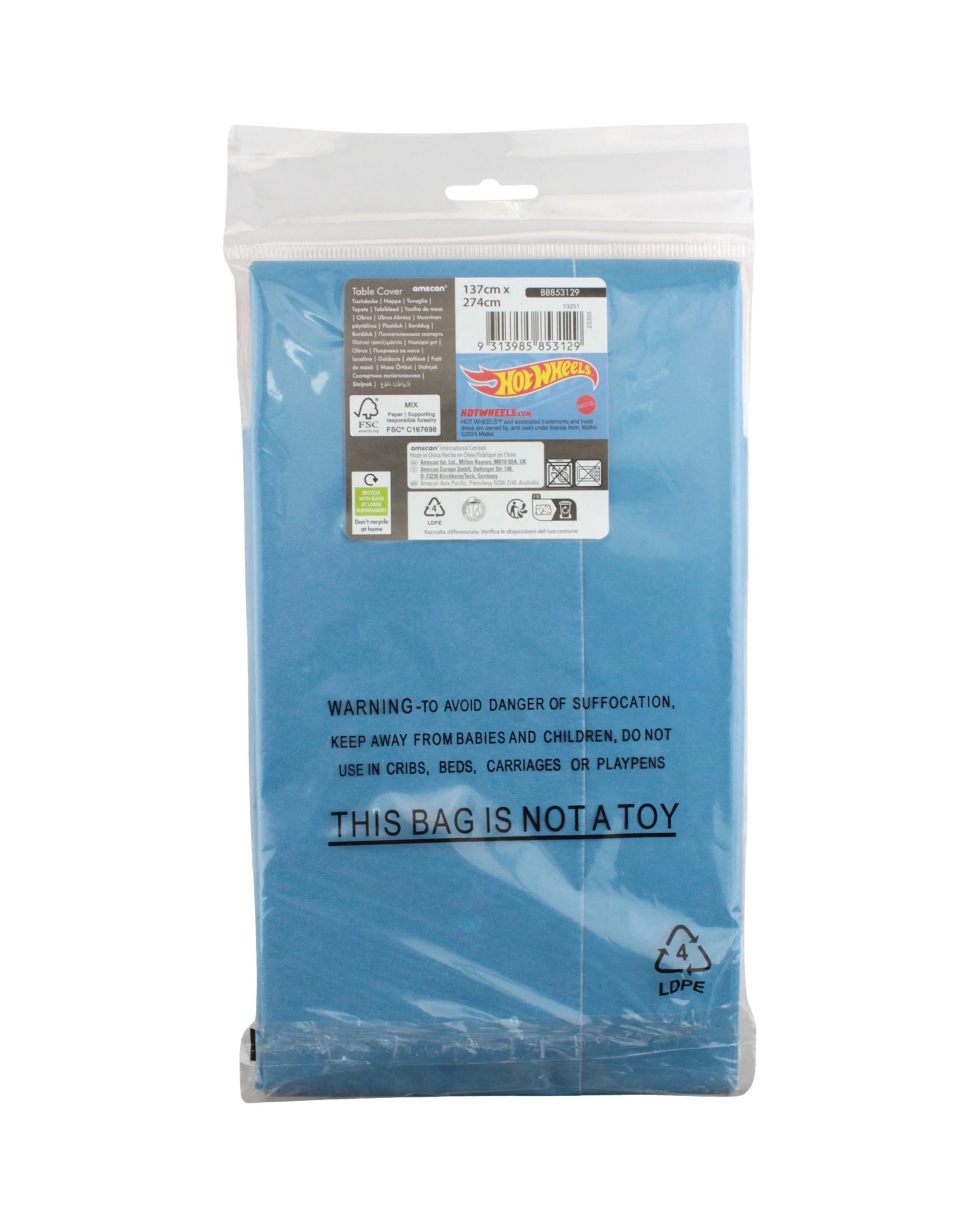 3 Hot Wheels Hot Wheels Speed Machines Paper Tablecloth, 3 of 3