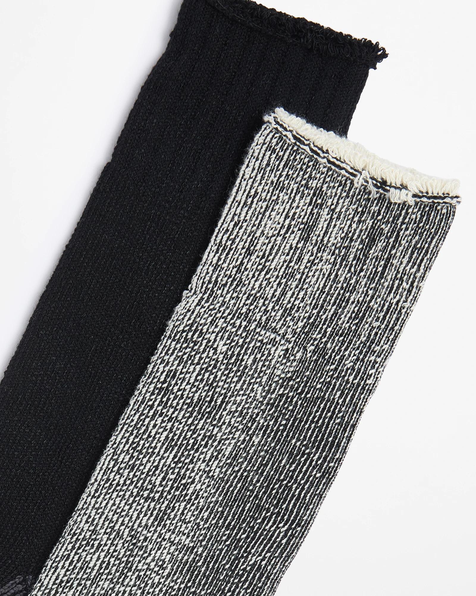 2 2 Pack Bamboo Work Socks - Graphite CHARCOAL / NAVY, 2 of 3