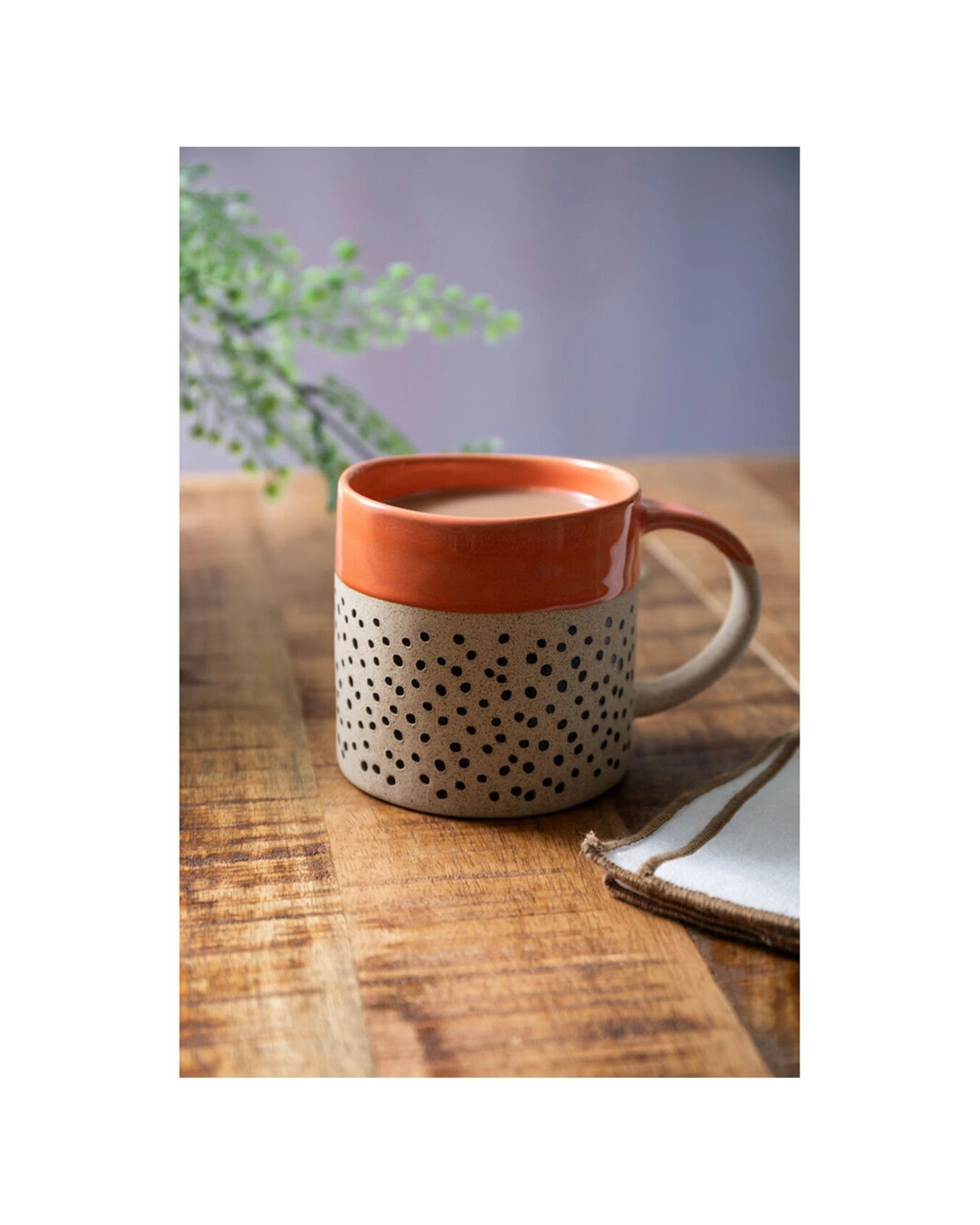 8 Mikasa 8PK Stoneware Coffee Mug Drinkware Wax Resist 390ml Microwave Dishwasher Safe - Blue, 8 of 8