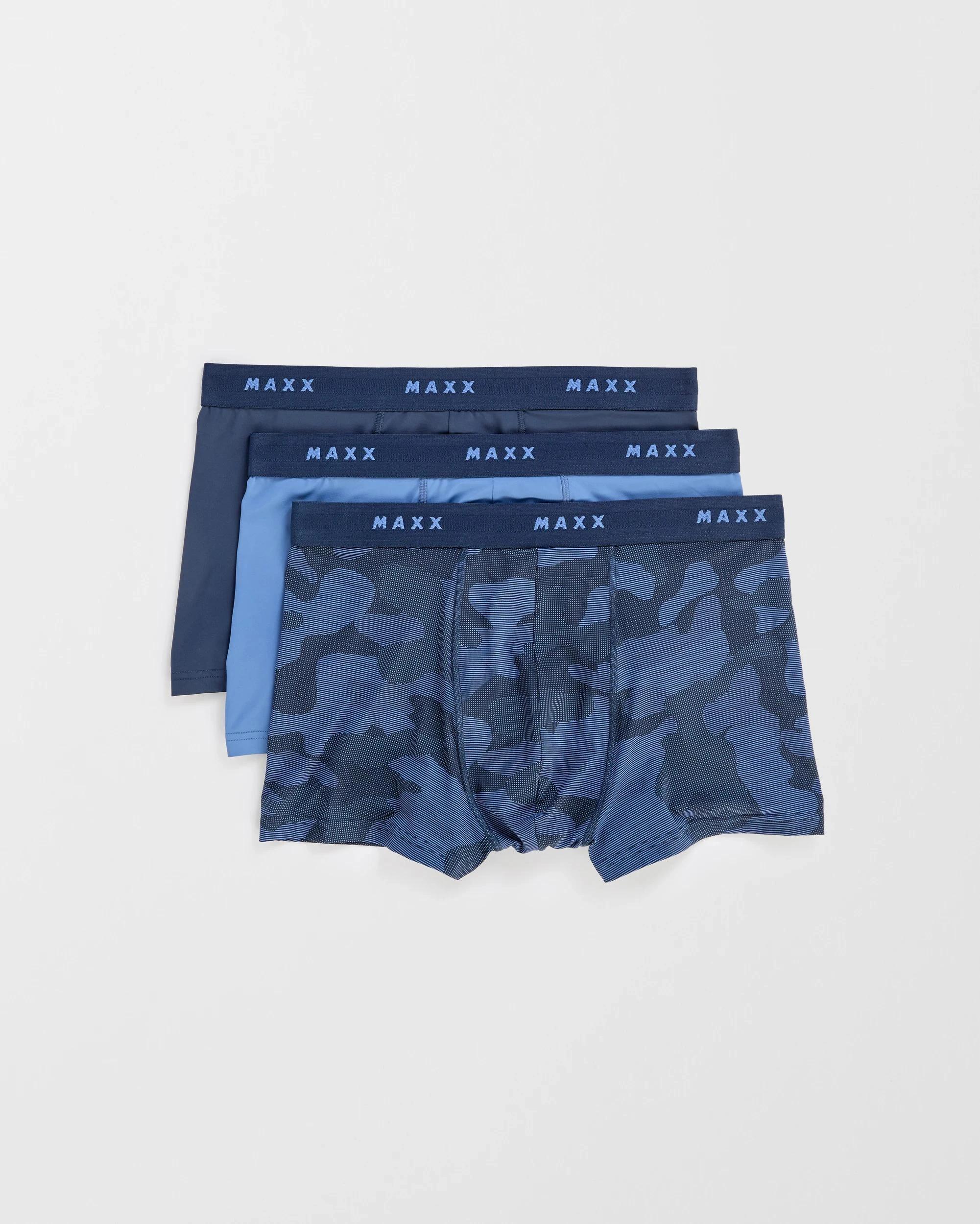 1 Maxx Microfibre Trunks 3 Pack BLUE CAMO, 1 of 4
