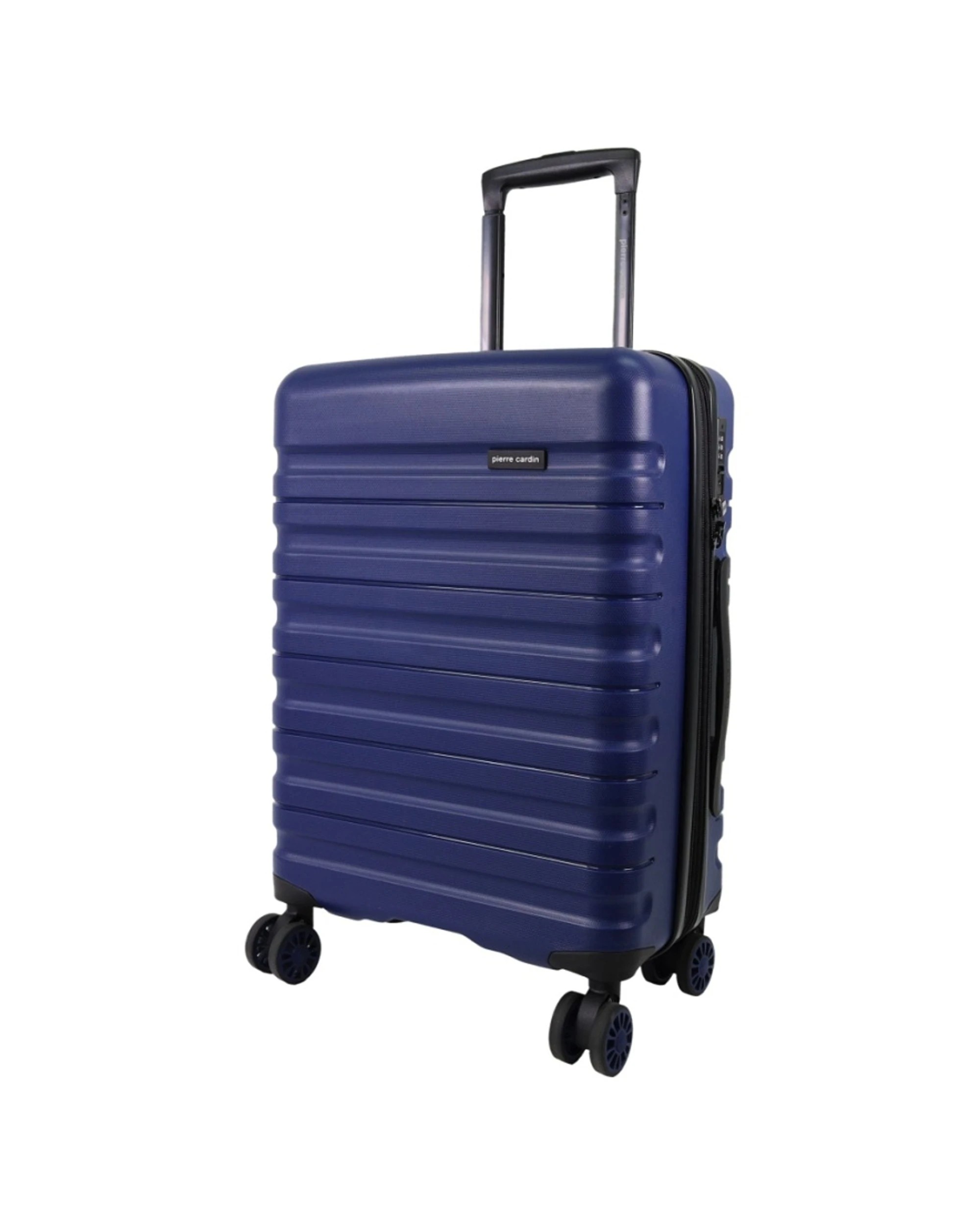 1 Pierre Cardin 4 Wheel Cabin Hard-Shell Suitcase Travel Luggage 54cm - Blue, 1 of 7