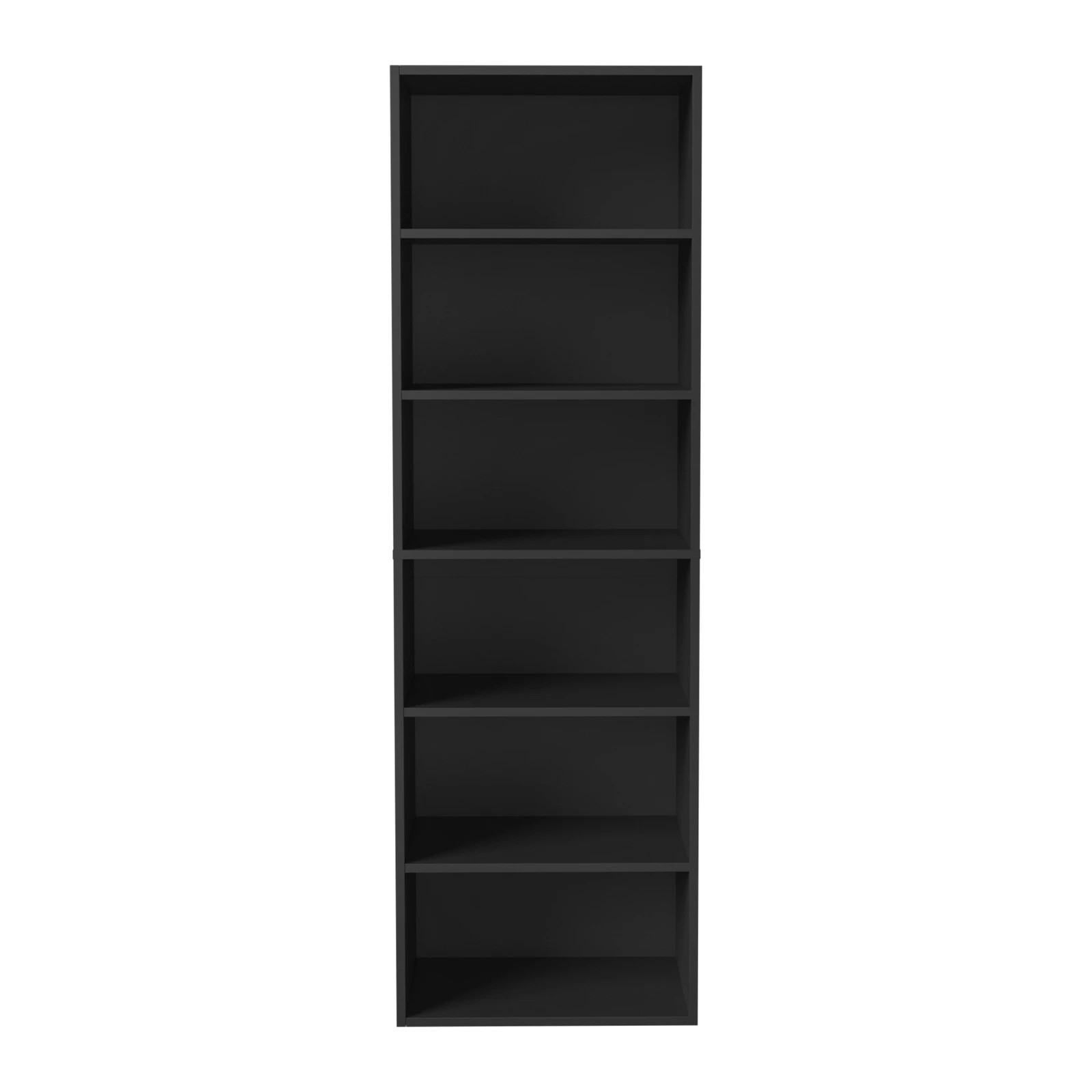 6 Oikiture Wardrobe Shelf Unit Clothes Storage Cabinet 6 Shelves Organiser
 - Black, 6 of 10